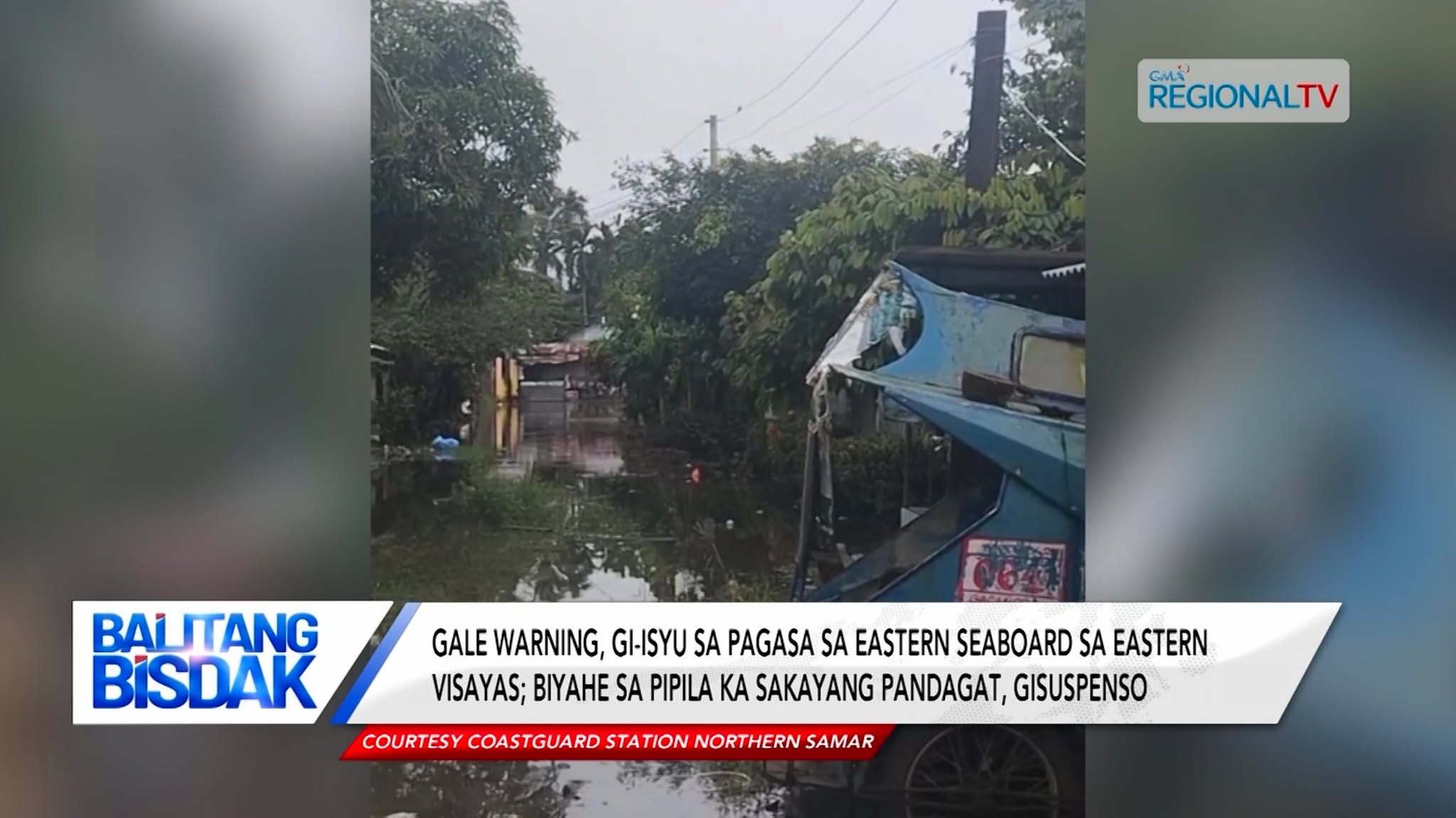 Gale warning, gi-isyu sa PAGASA sa eastern seaboard sa Eastern Visayas