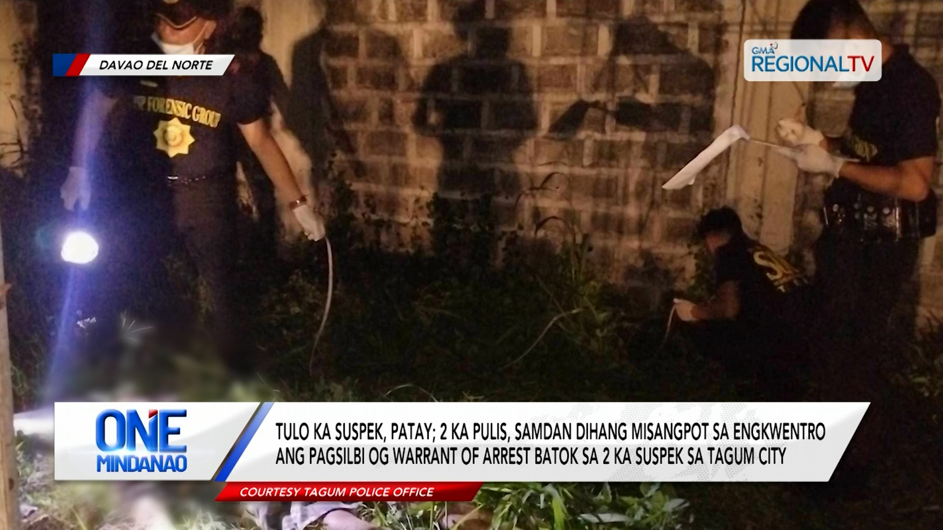 Tulo ka suspek, patay; 2 ka pulis, samdan sa engkwentro ang pagsilbi og warrant