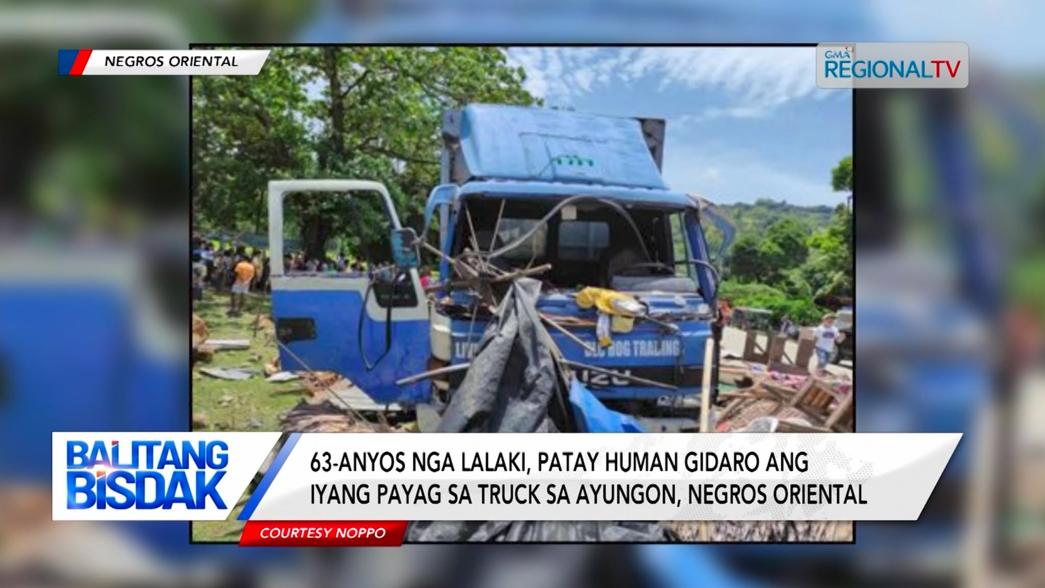 Lalaking naninda og manga sa Negros Oriental, gidaro sa trak, patay
