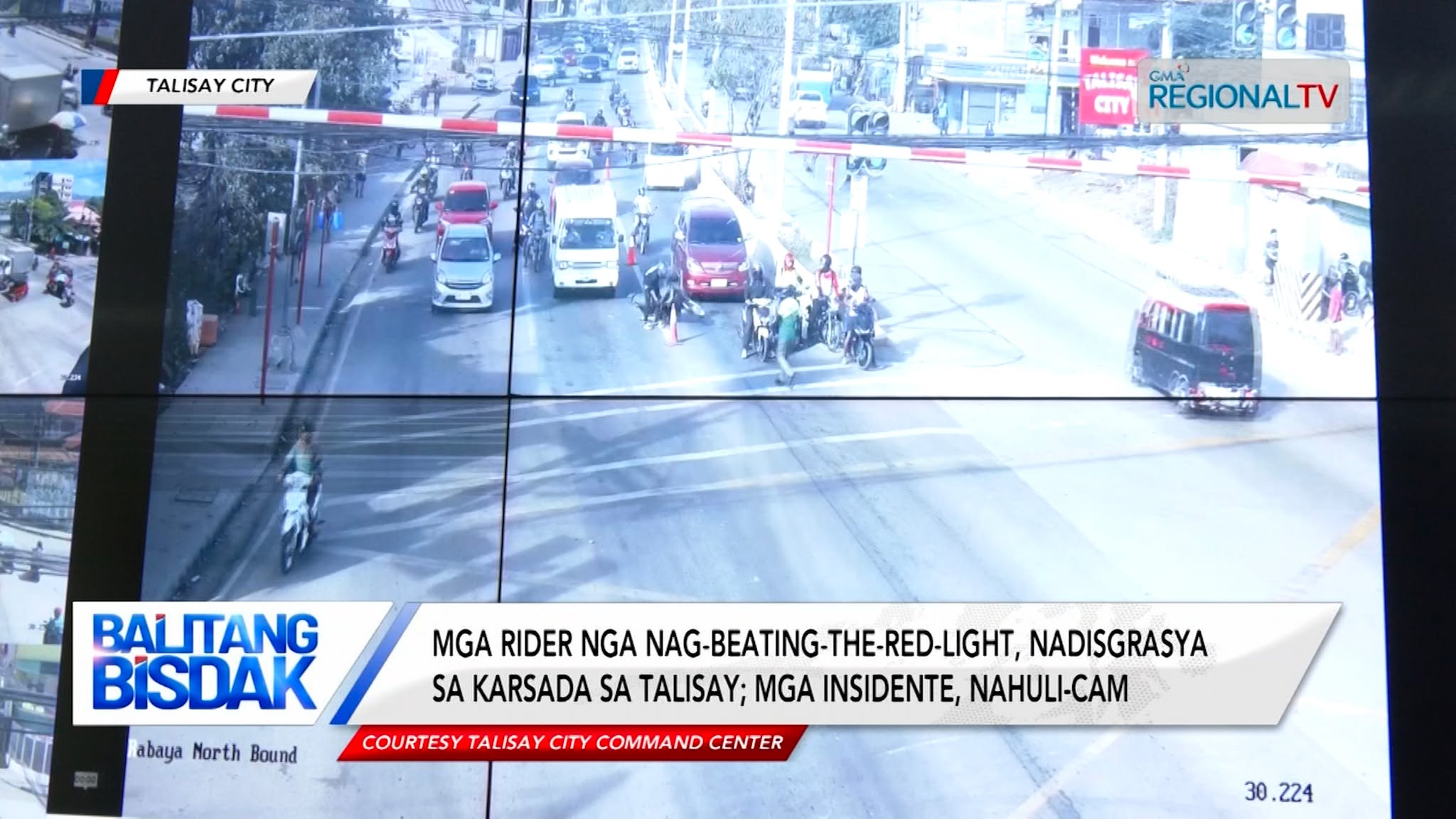 Mga rider nga nadisgrasya sa karsada sa Talisay City, nahuli-cam