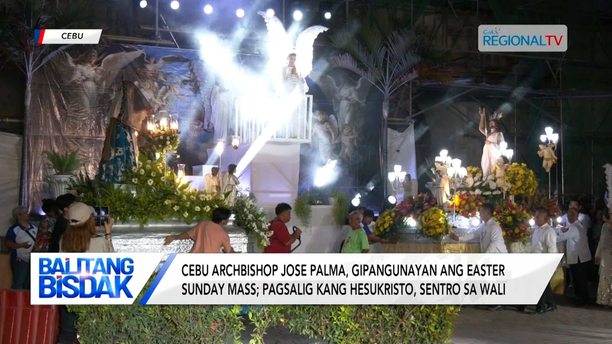 Cebu Archbishop Jose Palma, gipangunayan ang Easter Sunday Mass