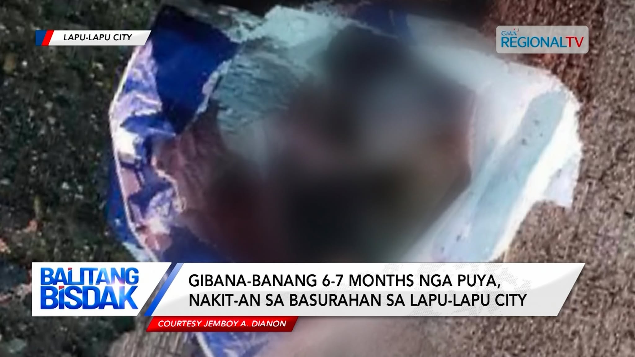 Gibanabanang 6-7 months nga puya, nakit-an sa basurahan sa Lapu-Lapu City