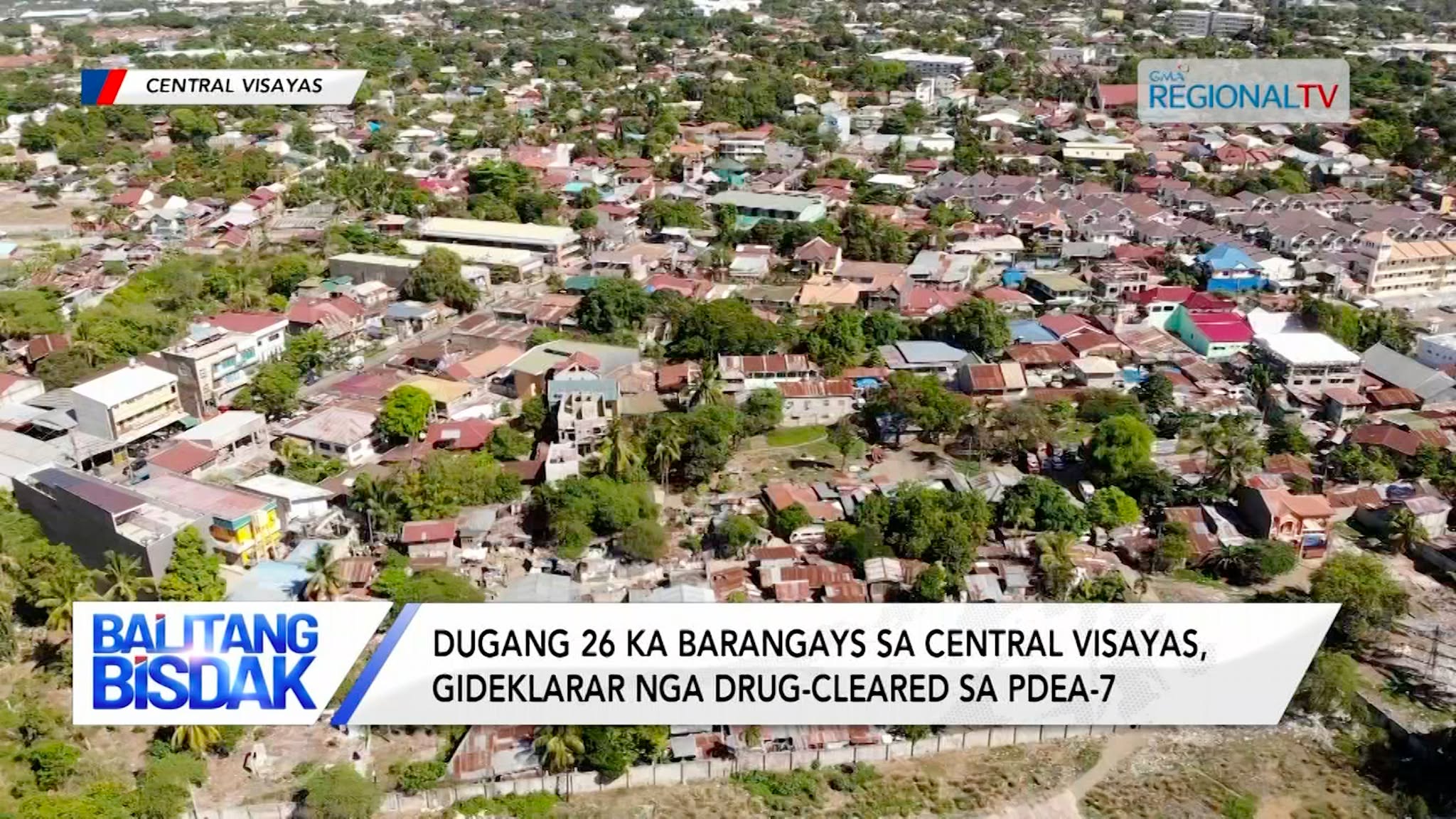 Dugang 26 ka barangays sa Central Visayas, gideklarar nga drug-cleared sa PDEA-7