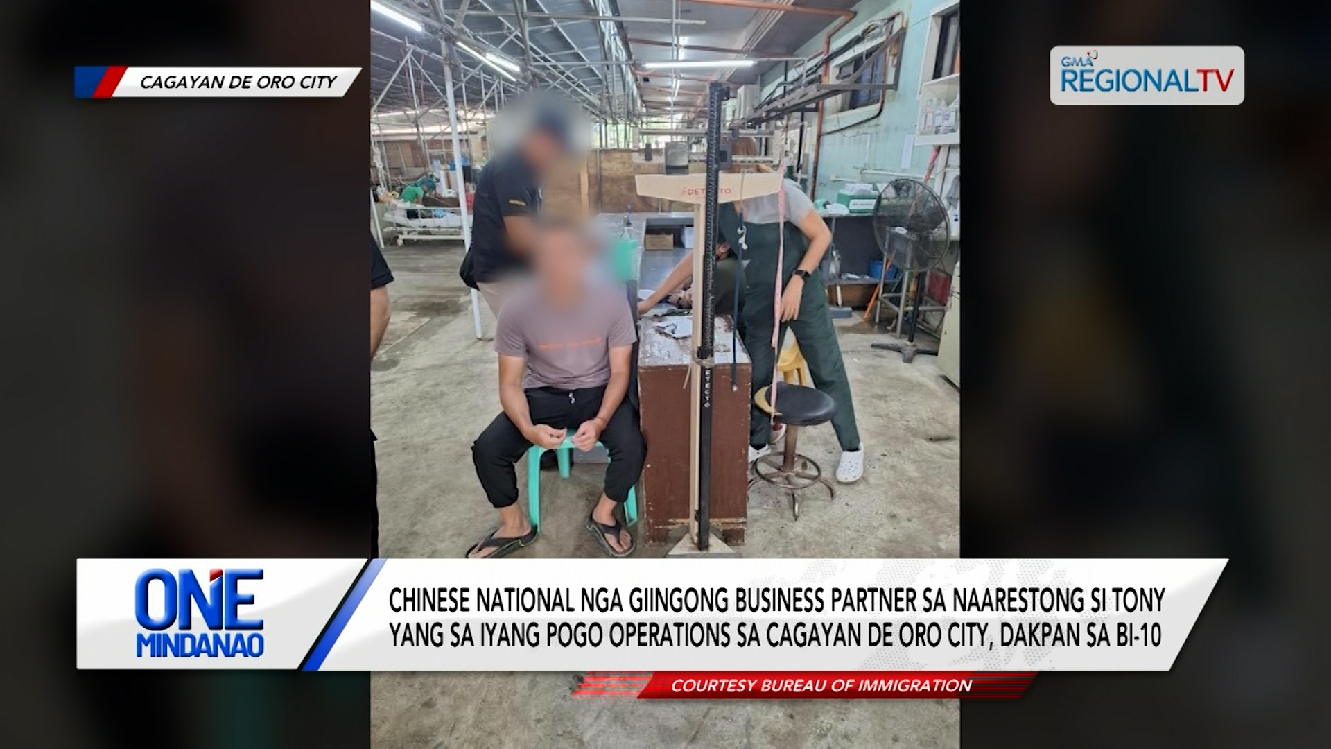 Chinese National nga giingong business partner ni Tony Yang, dakpan sa BI-10