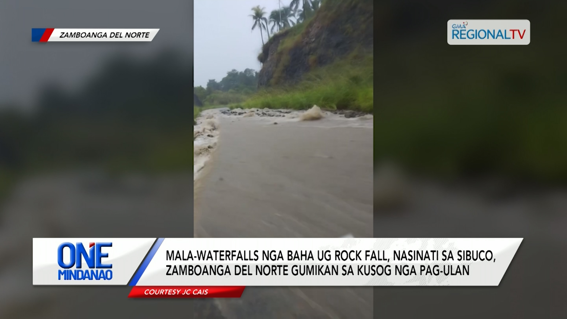 Mala-waterfalls nga baha ug rock fall, nasinati sa Sibuco, Zamboanga del Norte