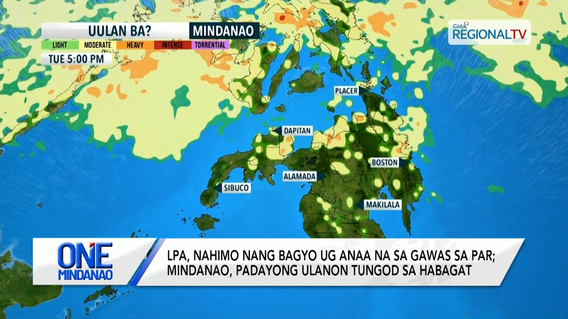 LPA, nahimo nang bagyo ug anaa na sa gawas sa PAR
