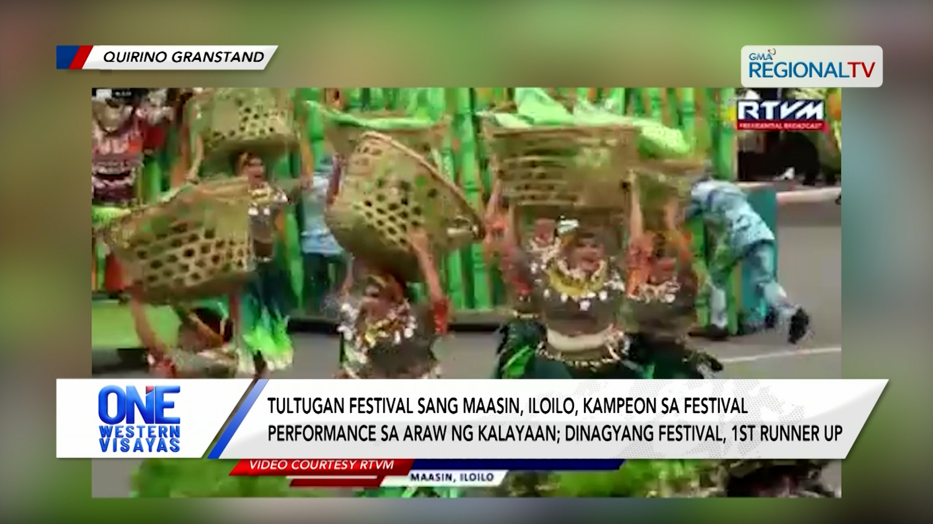 Tultugan Festival sang Maasin, Iloilo, kampeon sa festival performance