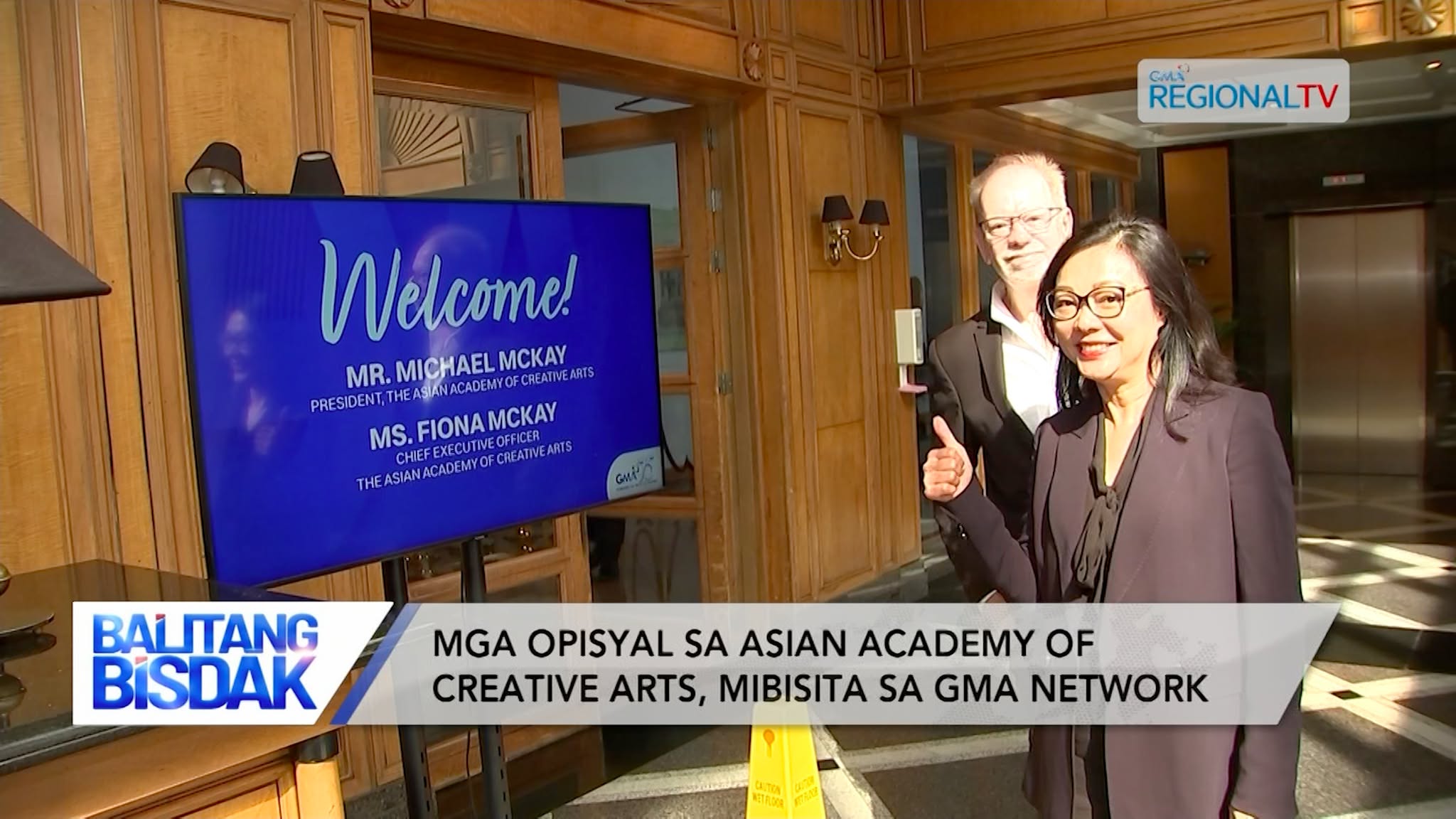 Mga opisyal sa Asian Academy of Creative Arts, mibisita sa GMA Network
