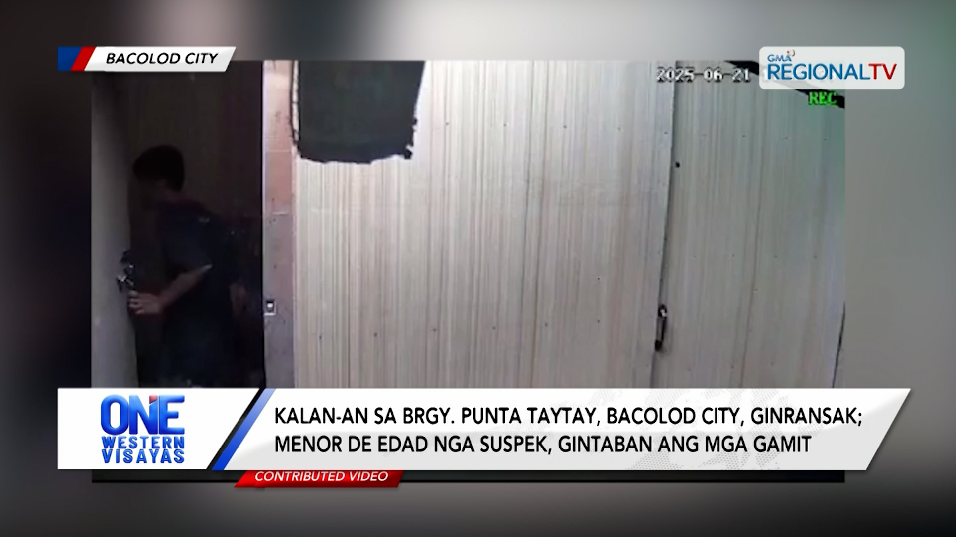 Kalan-an sa Brgy. Punta Taytay, Bacolod City, ginkawatan sang menor de edad