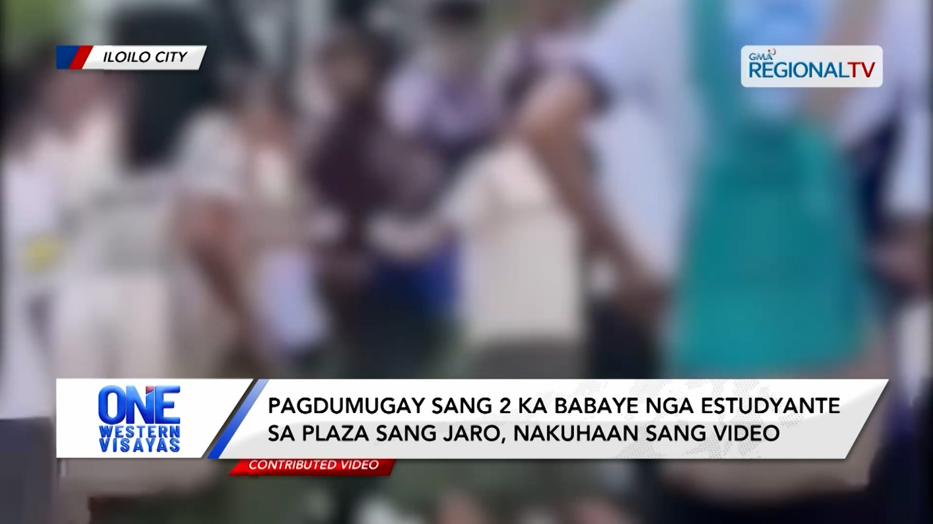 Pagdumugay sang 2 ka babaye nga estudyante sa Jaro Plaza, nakuhaan sang video