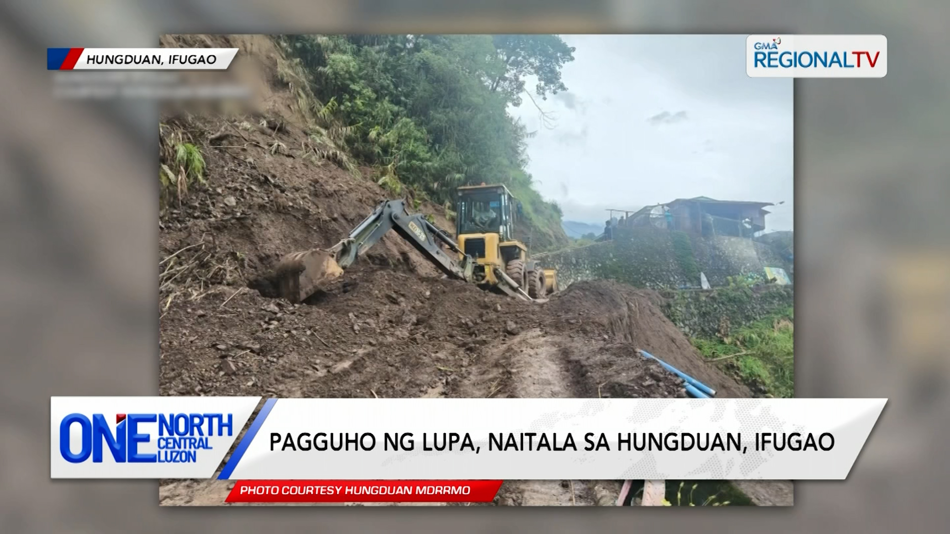 Pagguho ng lupa, naitala sa Hungduan, Ifugao