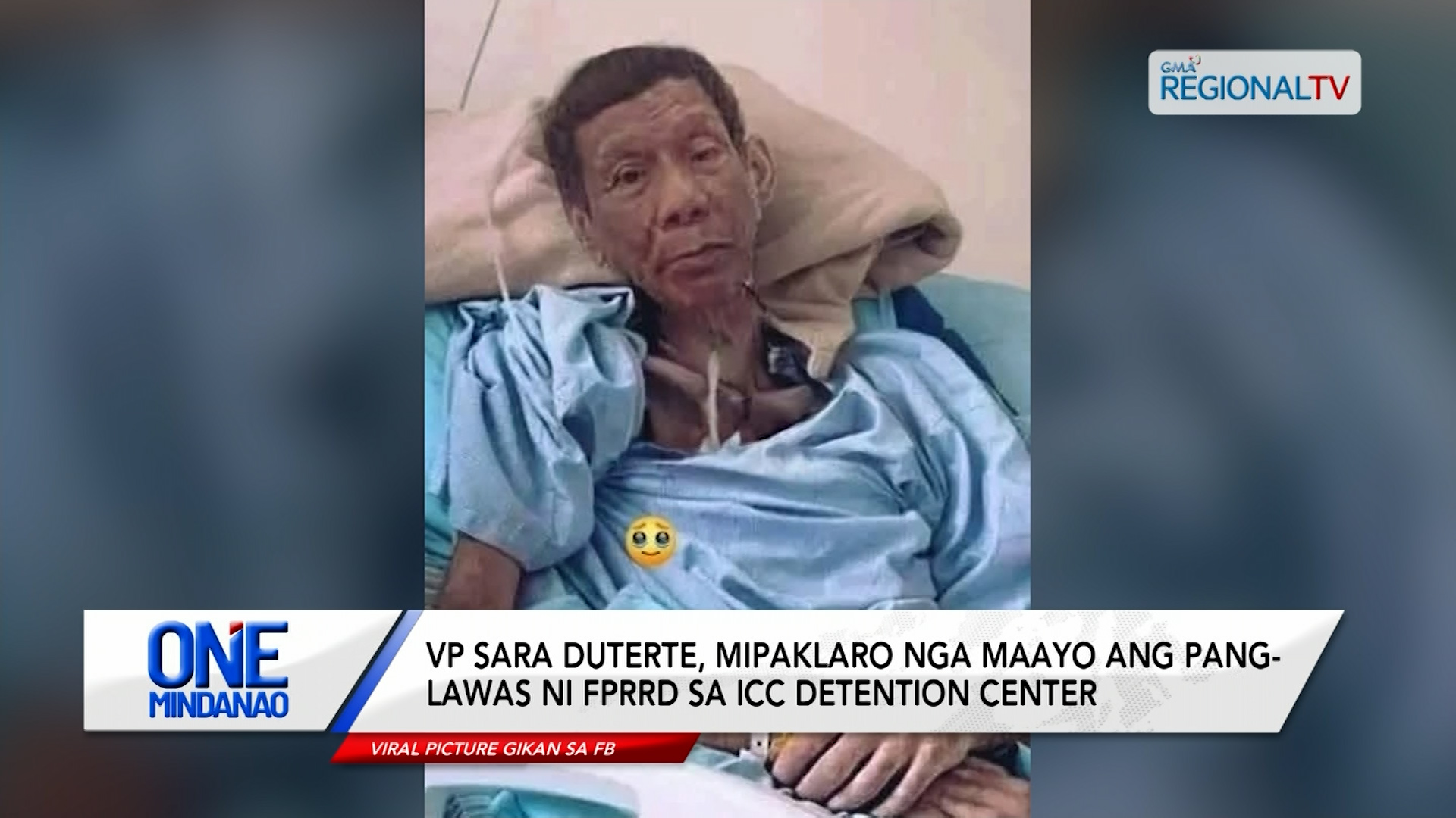 VPSD, mipaklaro nga maayo ang panglawas ni FPRRD sa ICC Detention Center