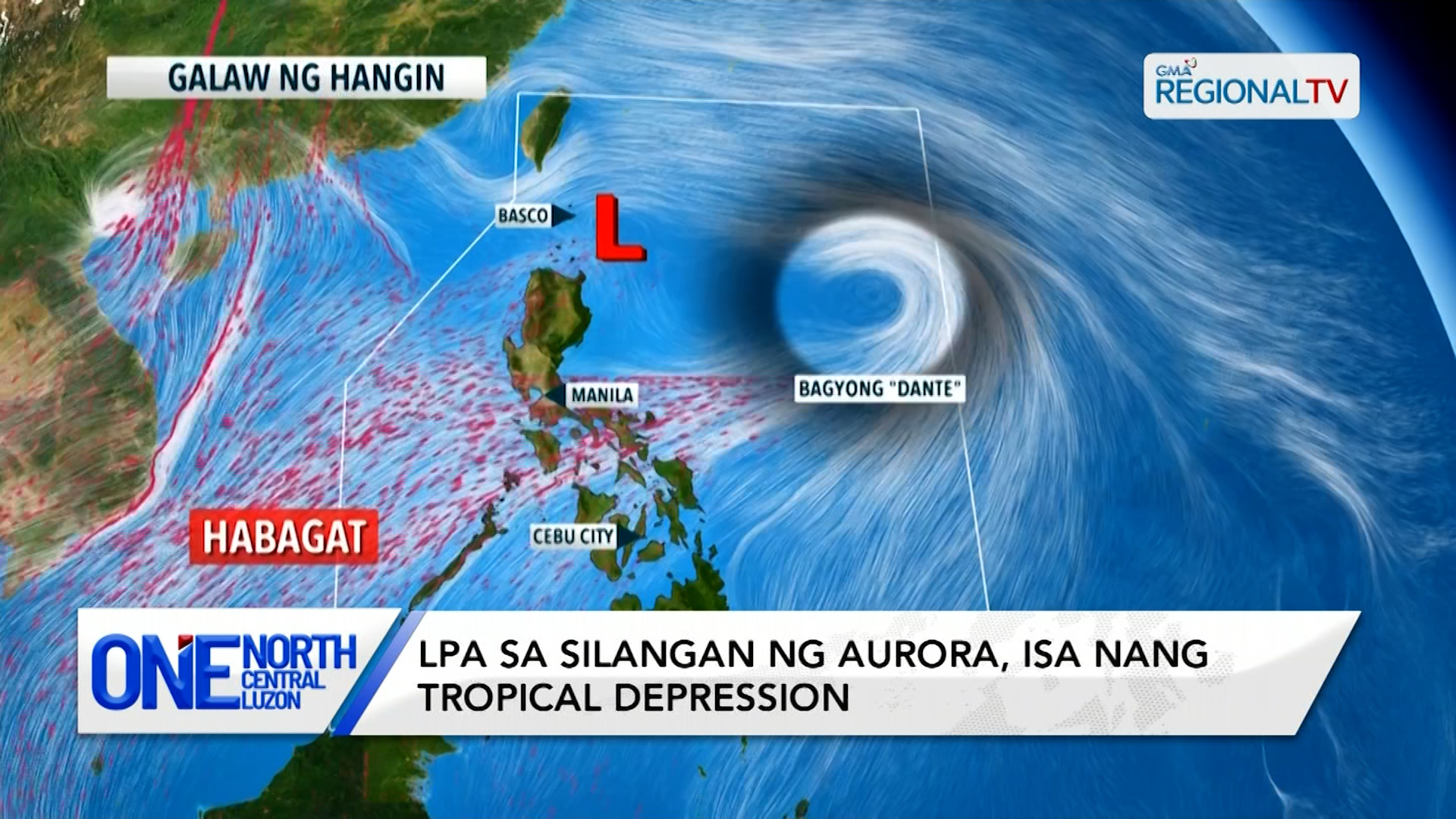 LPA sa silangan ng Aurora, isa nang tropical depression | One North Central Luzon