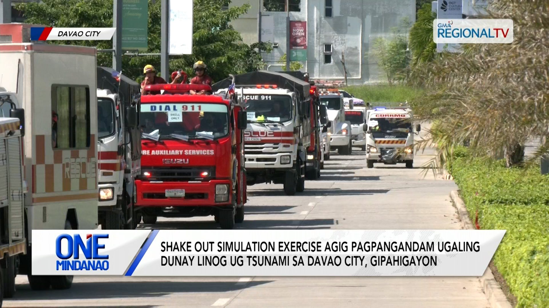 Shake out simulation exercise, gipahigayon sa Davao City | One Mindanao