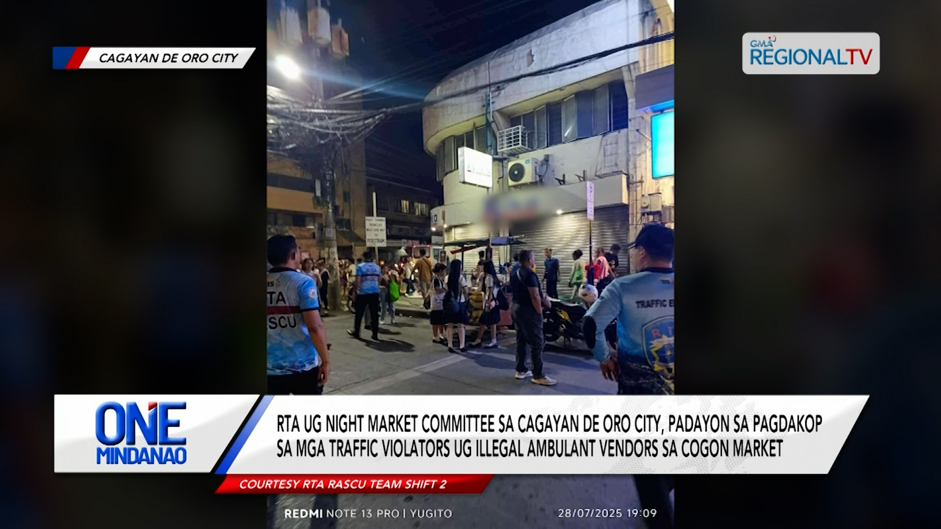 RTA ug night market committee, padayon sa pagdakop sa mga traffic violators | One Mindanao