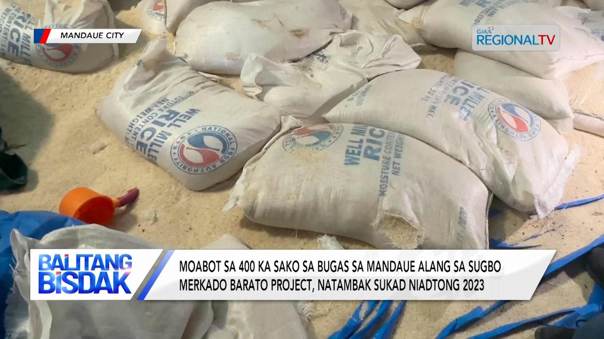 Moabot sa 400 ka sako sa bugas sa Mandaue City, natambak lang sukad niadtong 2023 | Balitang Bisdak