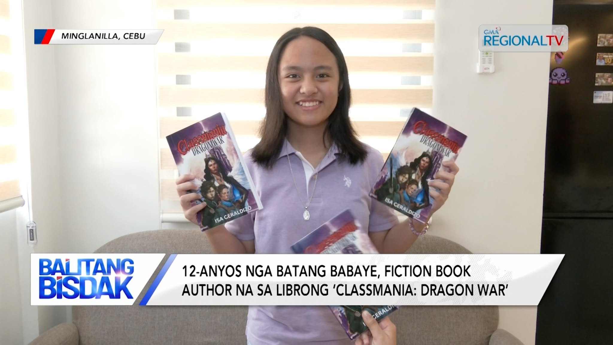 12-anyos nga batang babaye sa Minglanilla, Cebu, fiction book author na | Balitang Bisdak