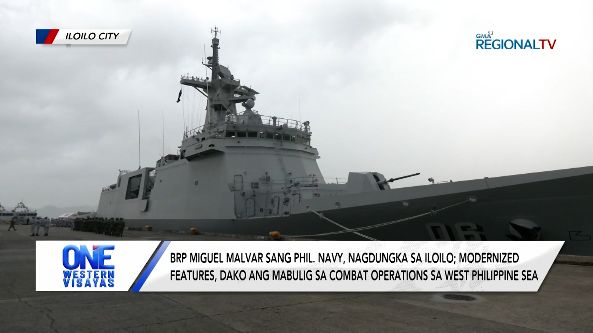 BRP Miguel Malvar sang Phil. Navy, nagdungka sa Iloilo | One Western Visayas