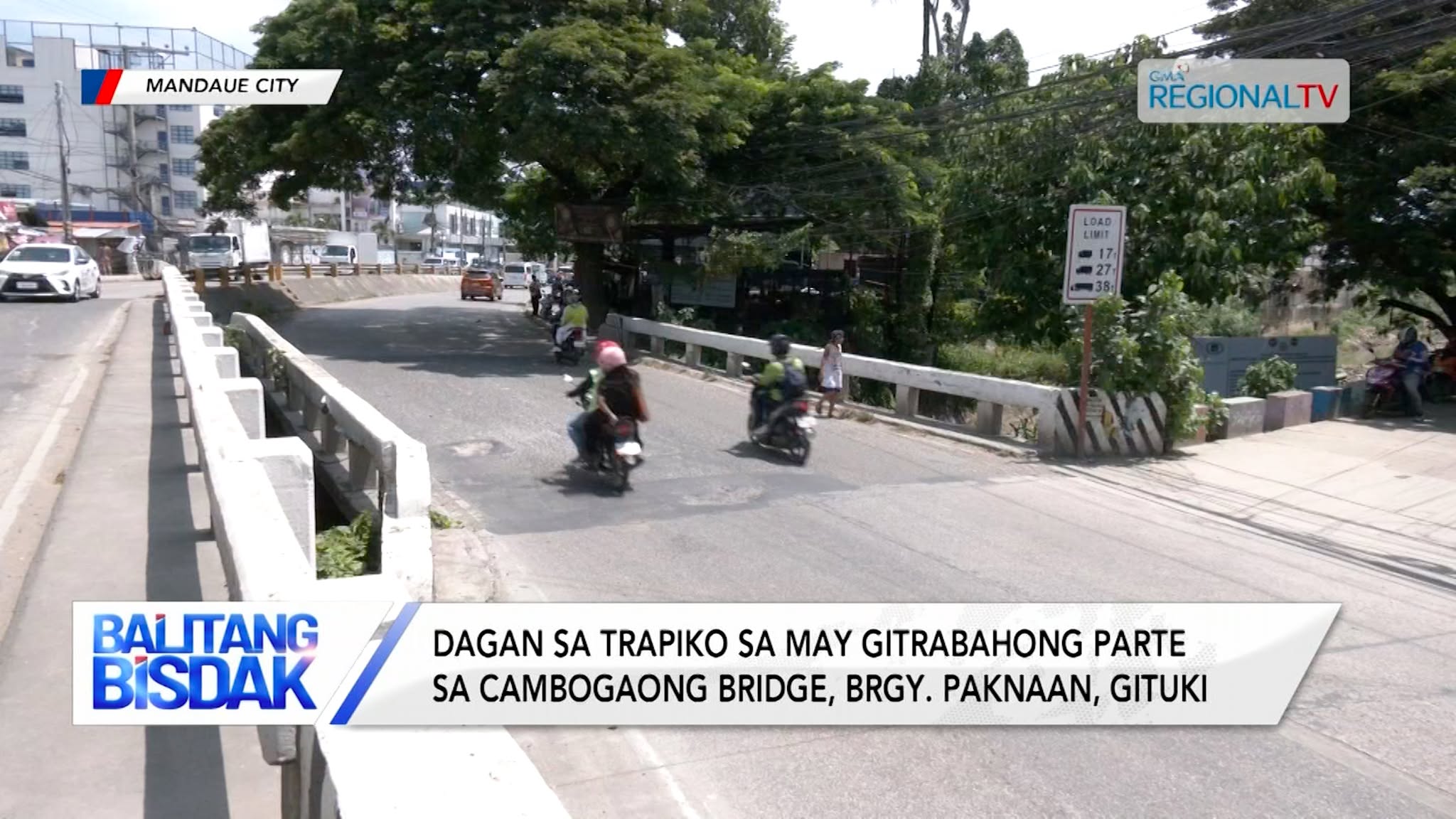 Dagan sa trapiko sa gitrabahong parte sa Cambogaong Bridge, Brgy. Paknaan, gituki | Balitang Bisdak