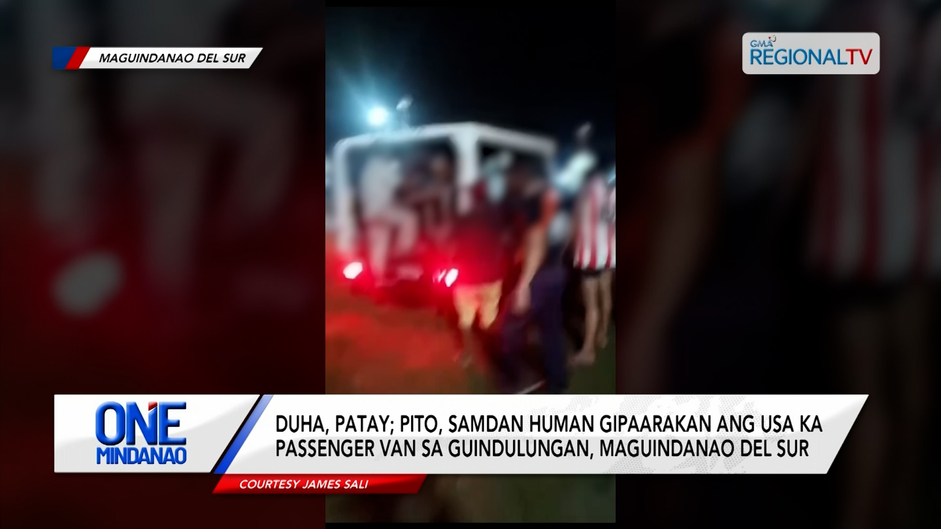2, patay; 7, samdan human gipaarakan ang usa ka passenger van | One Mindanao