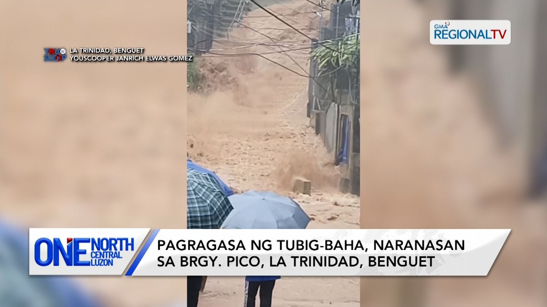 Pagragasa ng tubig-baha, naranasan sa Brgy. Pico, La Trinidad, Benguet | One North Central Luzon