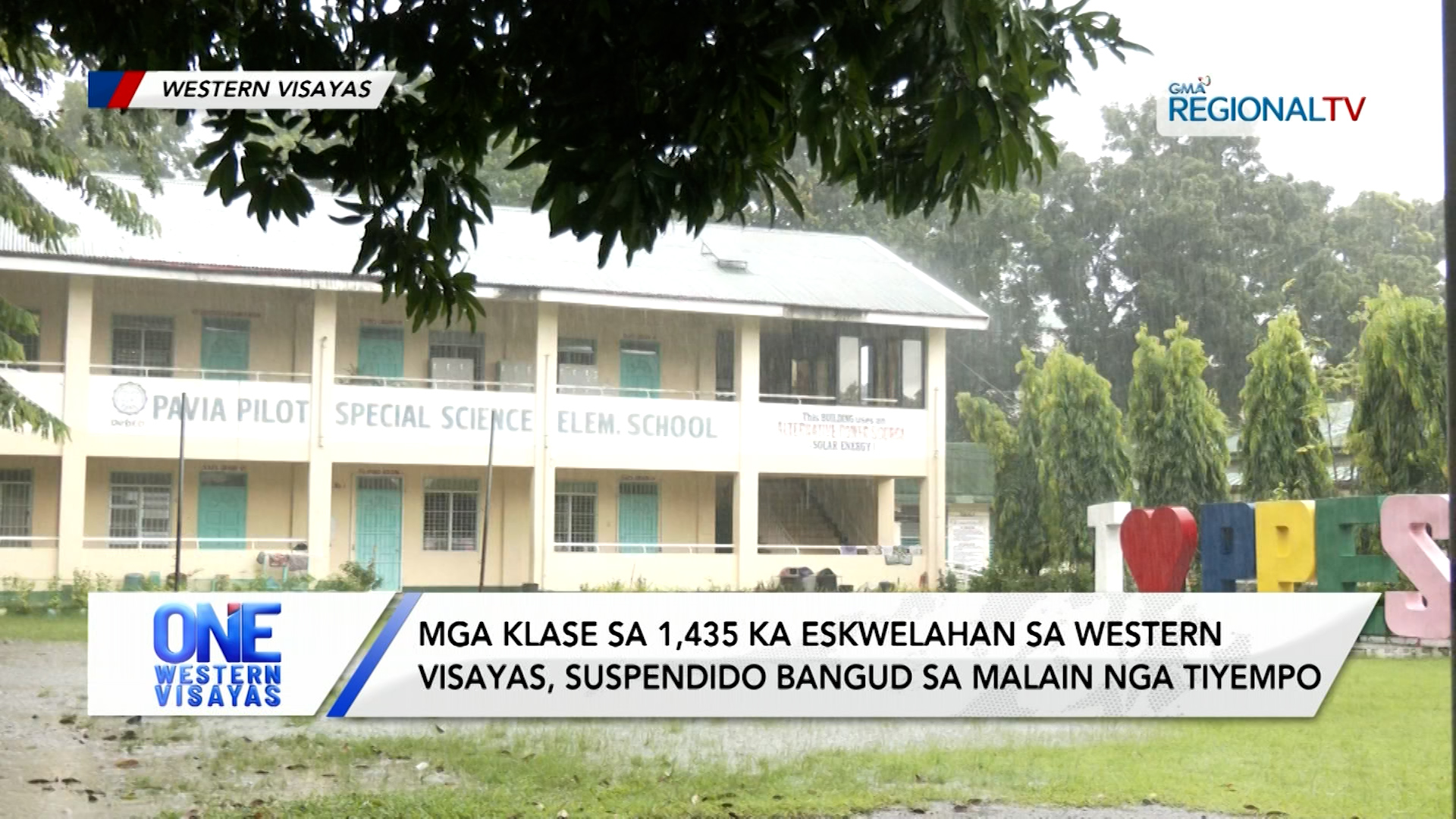 Klase sa 1,435 ka eskwelahan sa Western Visayas, suspendido bangud sa habagat | One Western Visayas