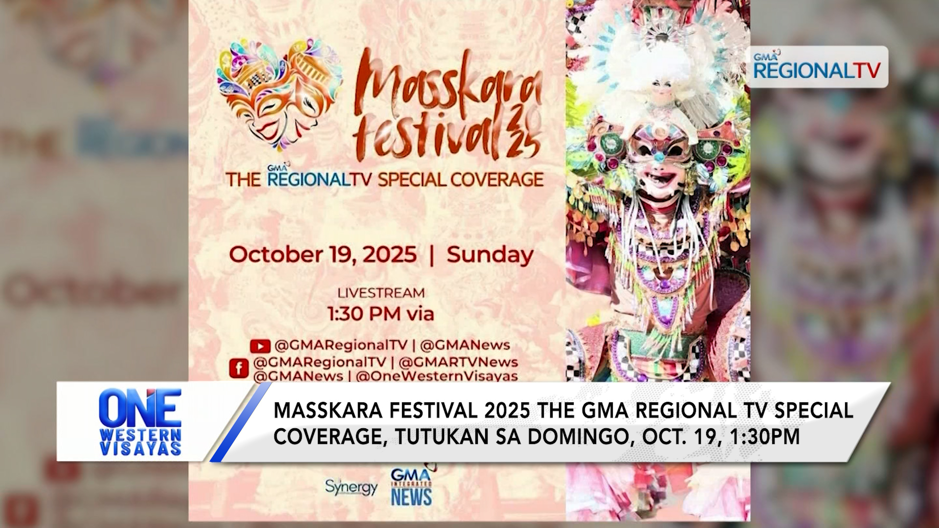 Masskara Festival 2025 The GMA Regional TV special coverage tutukan sa Domingo | One Western Visayas