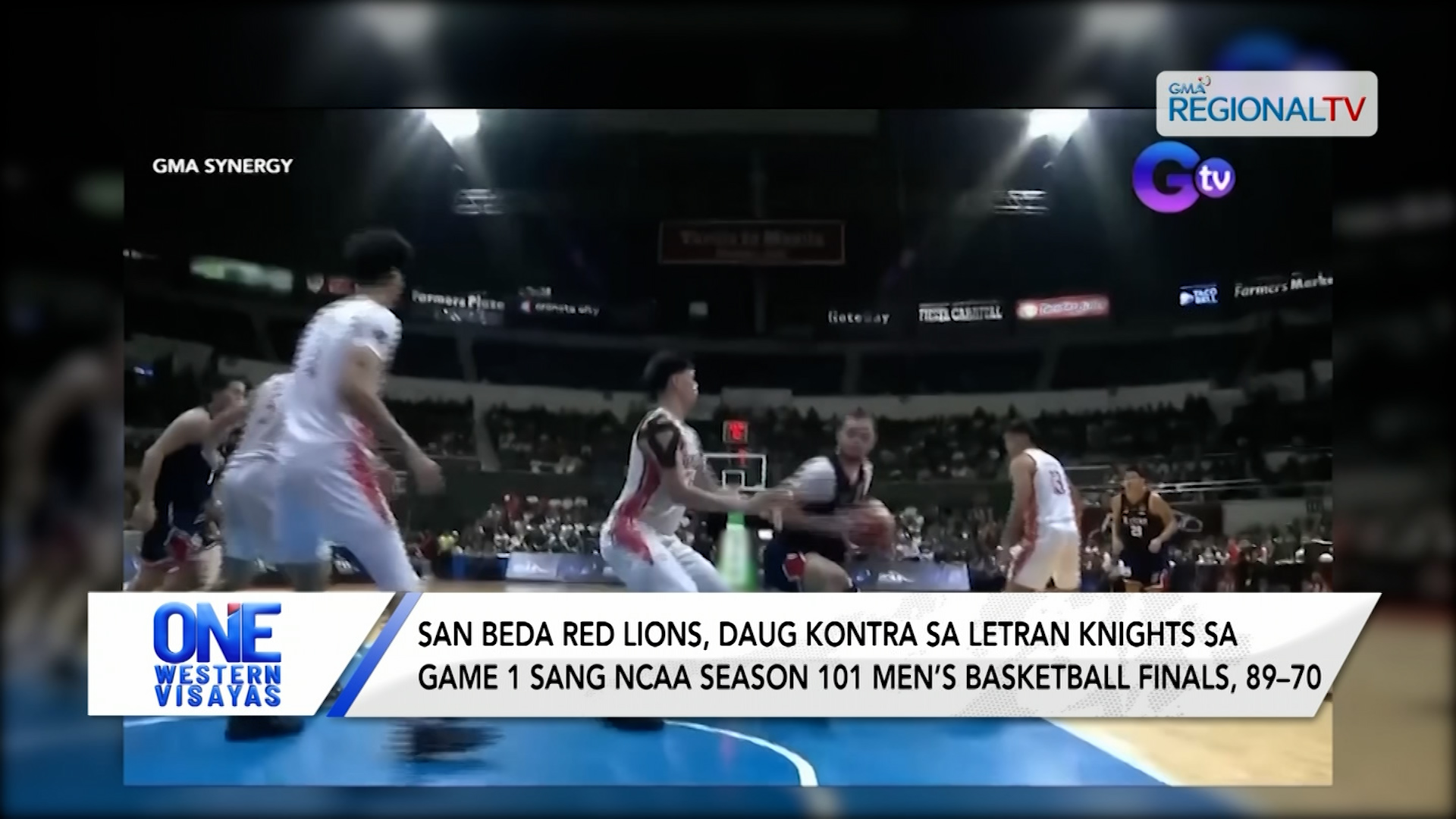 San Beda Red Lions daug sa game 1 sang NCAA season 101 Men’s Basketball Finals | One Western Visayas