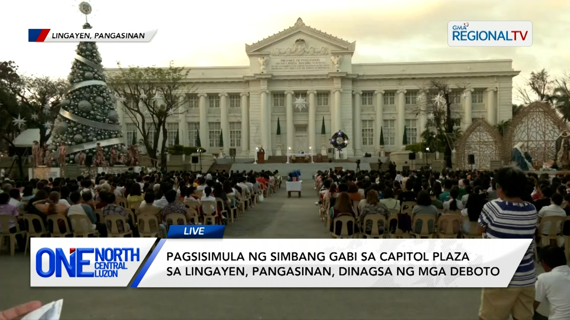 Pagsisimula ng Simbang Gabi sa Capitol Plaza, dinagsa ng mga deboto | One North Central Luzon
