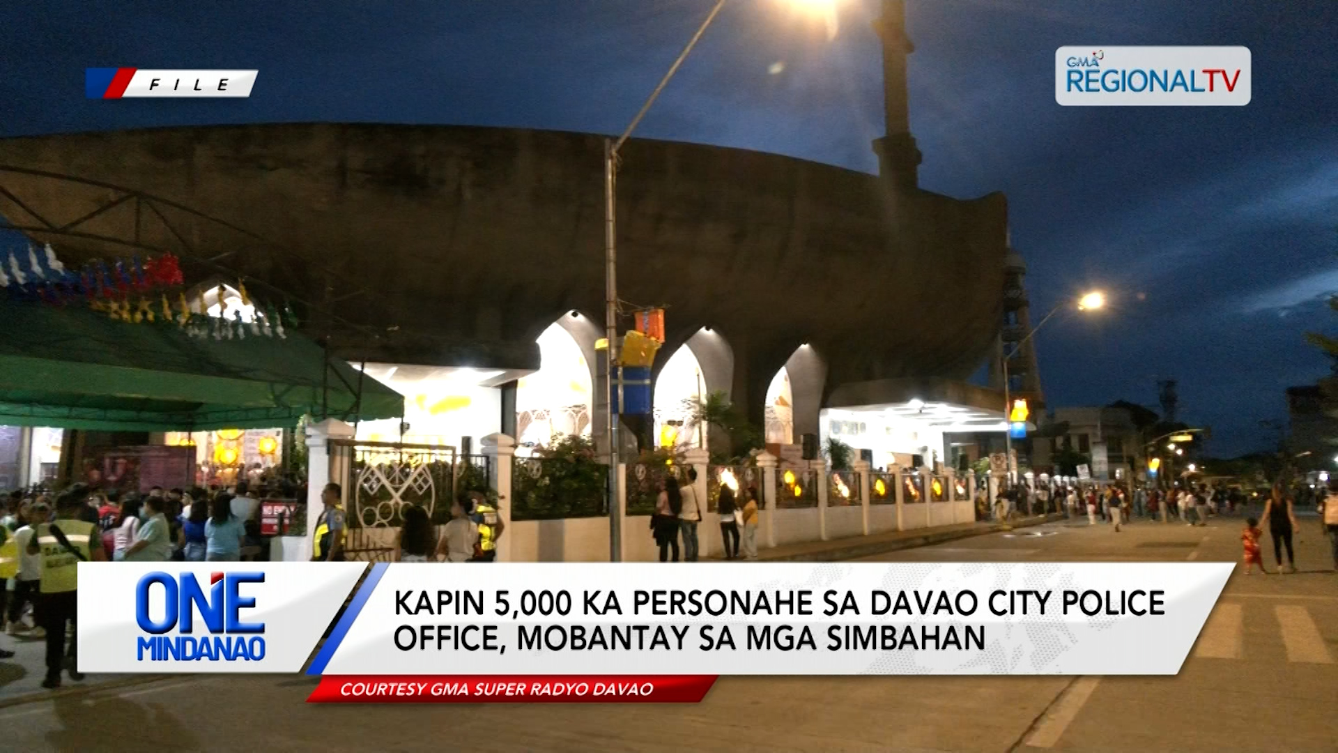 5,000 ka personahe sa Davao City Police Office, mobantay sa mga simbahan | One Mindanao