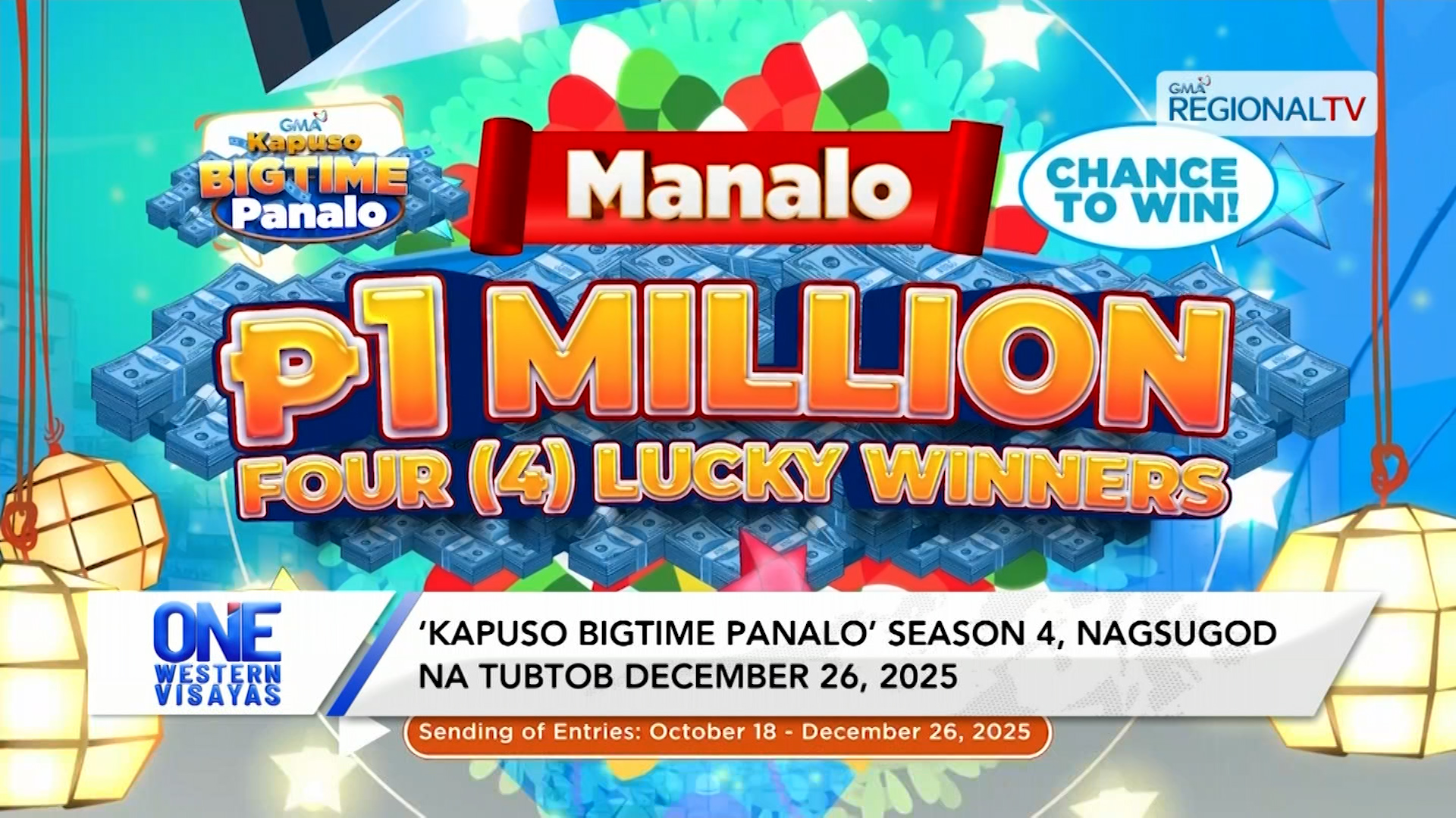‘Kapuso Bigtime Panalo’ Season 4, tubtob pa sa December 26, 2025 | One Western Visayas