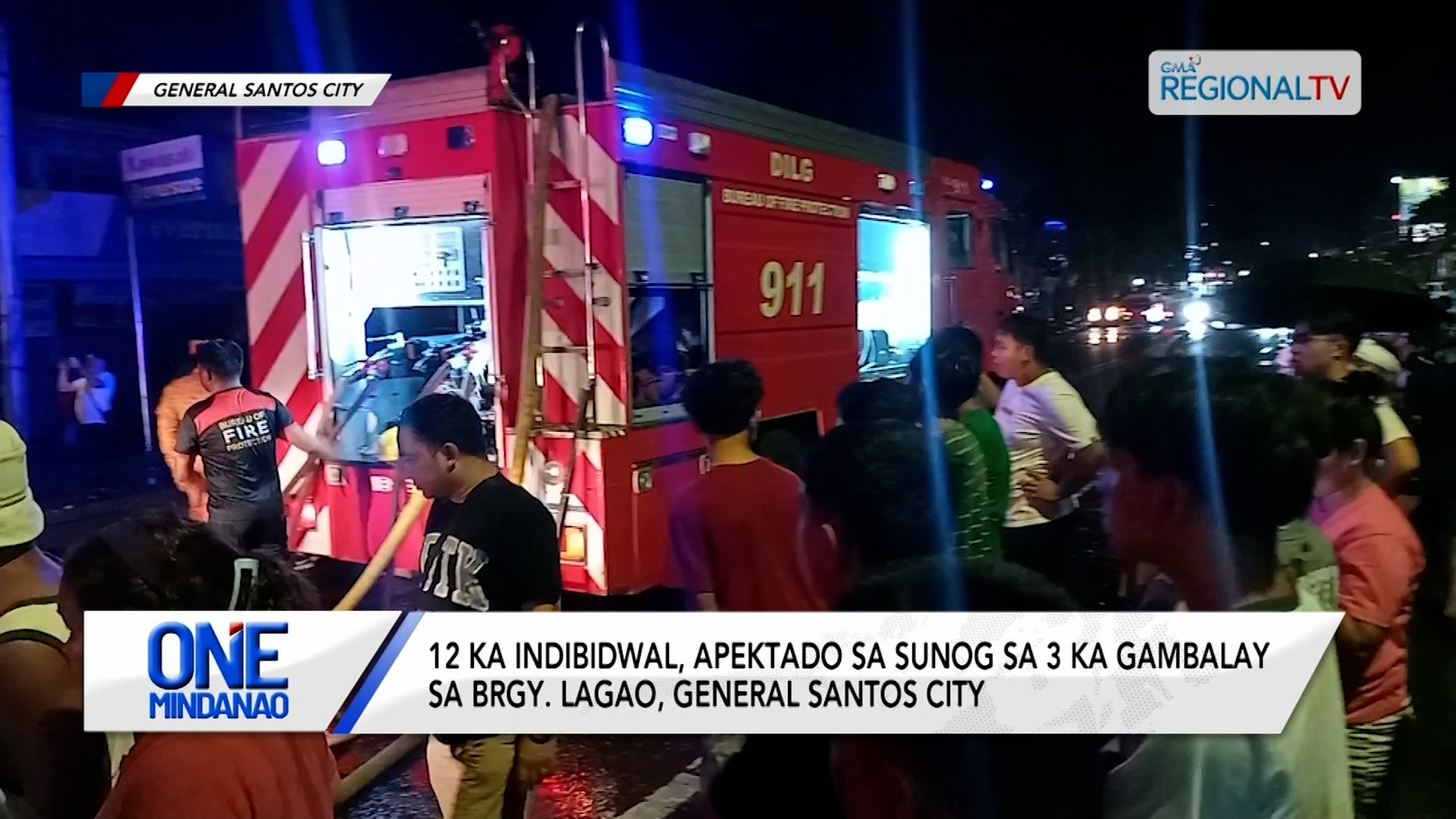 12 ka indibidwal, apektado sa sunog sa 3 ka gambalay | One Mindanao