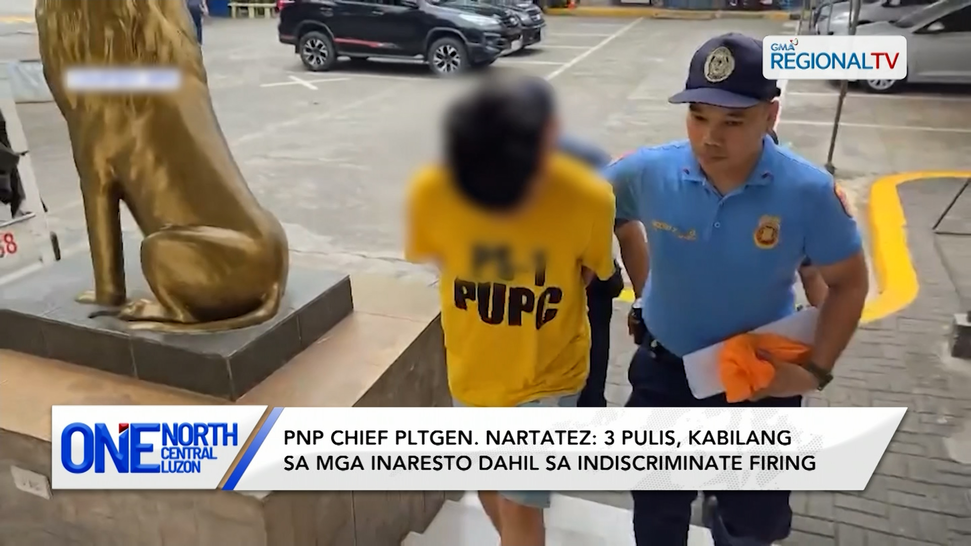 3 pulis, kabilang sa mga inaresto dahil sa indiscriminate firing | One North Central Luzon