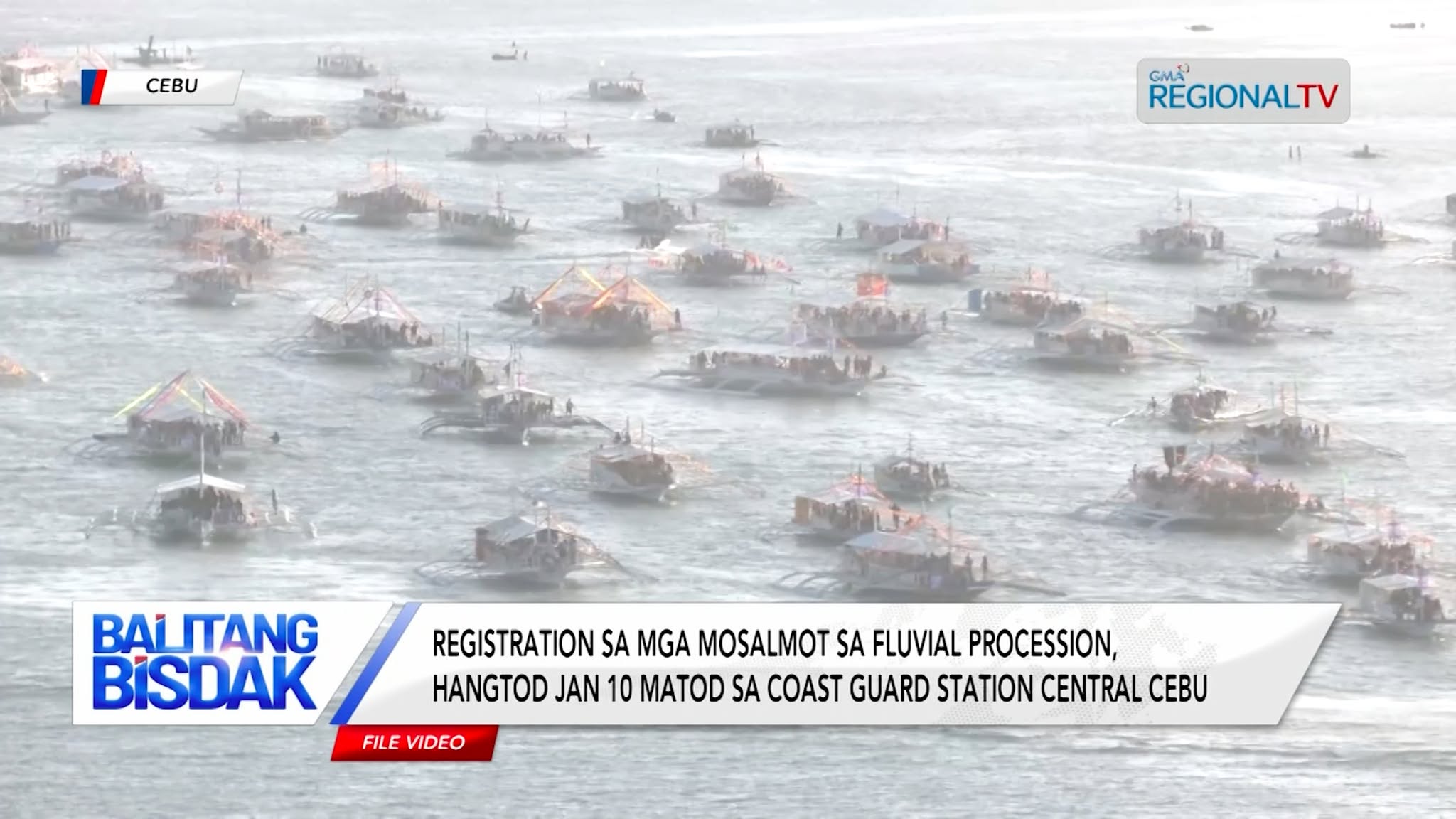 Registration sa mga Mosalmot sa Fluvial Procession, Kutob ra Enero 10 | Balitang Bisdak