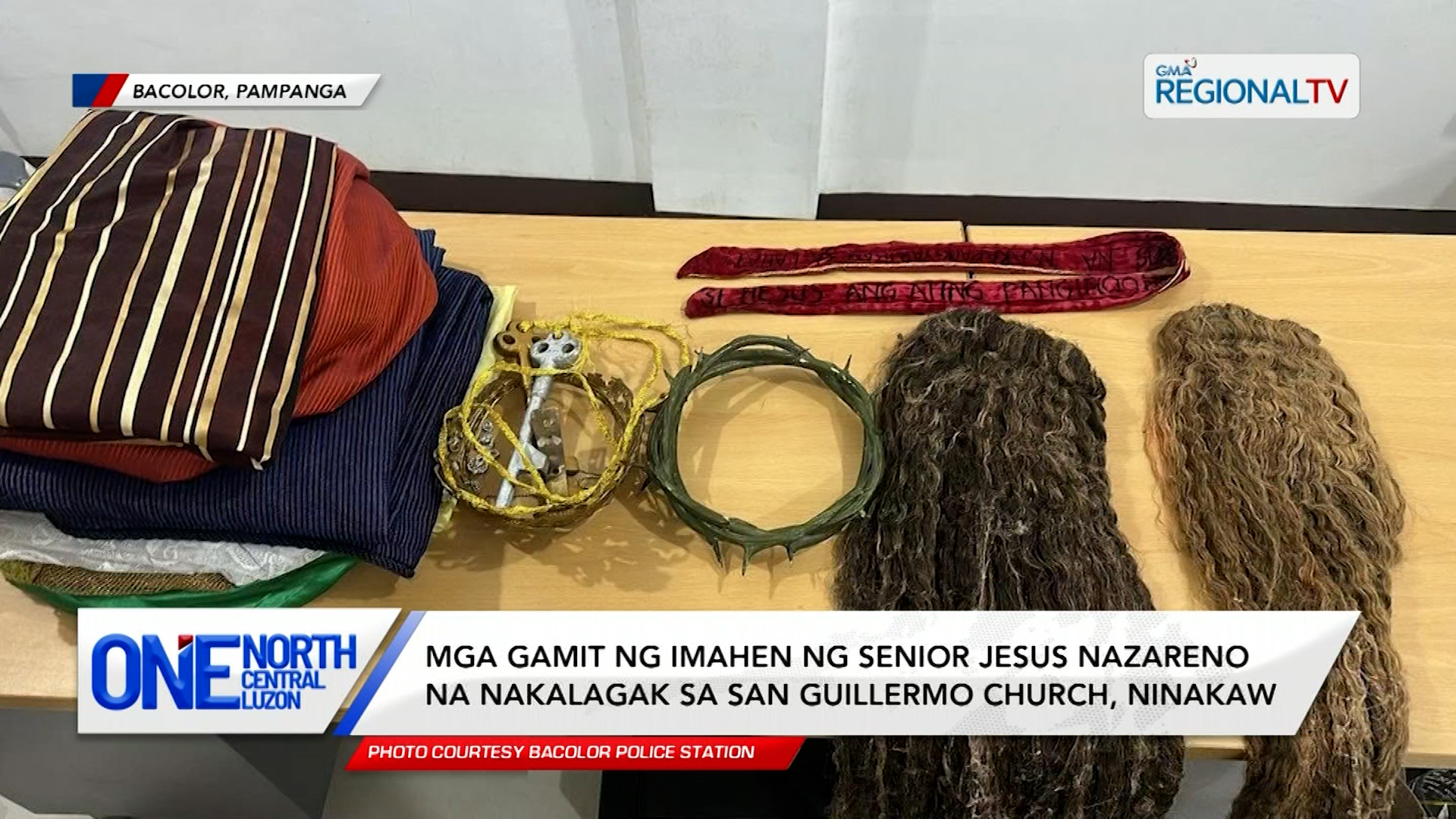 Mga gamit ng imahen na nakalagak sa San Guillermo Church, ninakaw | One North Central Luzon