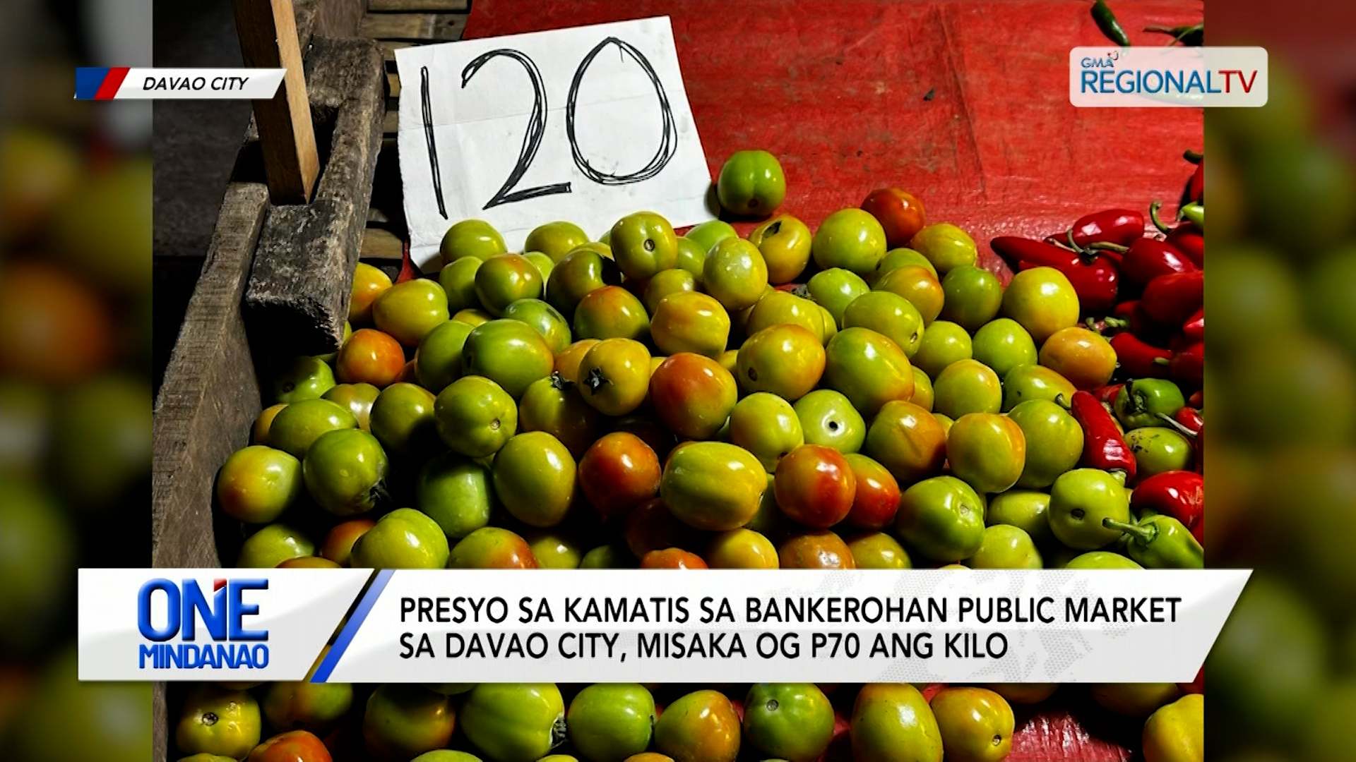 Presyo sa kamatis sa Bankerohan Public Market sa Davao city, misaka | One Mindanao