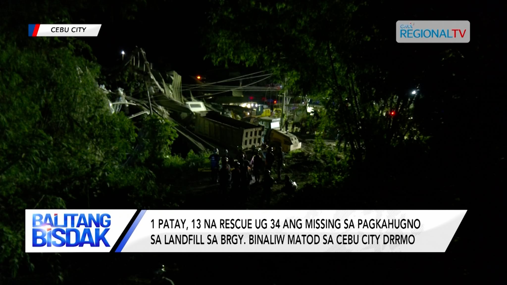 1 Patay, 13 na Rescue ug 34 ang Missing sa Pagkahugno sa Binaliw Landfill | Balitang Bisdak