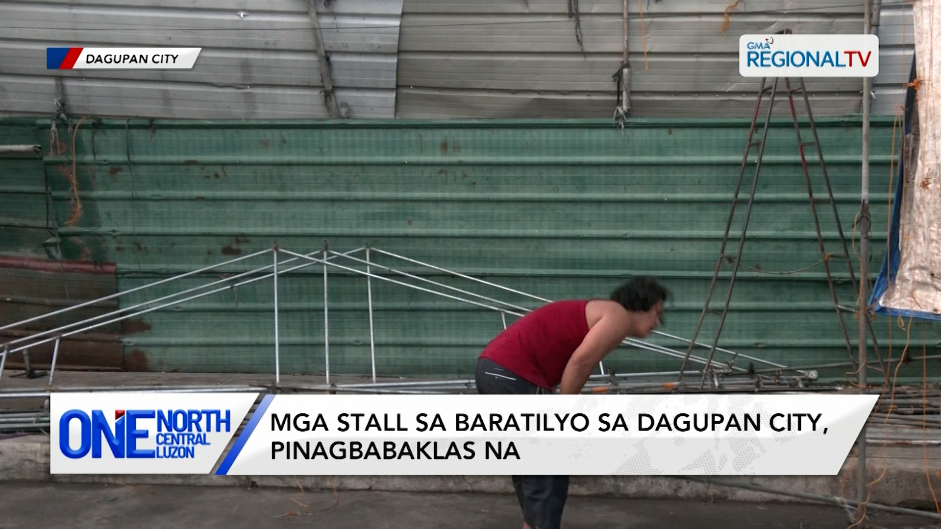Mga stall sa baratilyo sa Dagupan City, pinagbabaklas na | One North Central Luzon