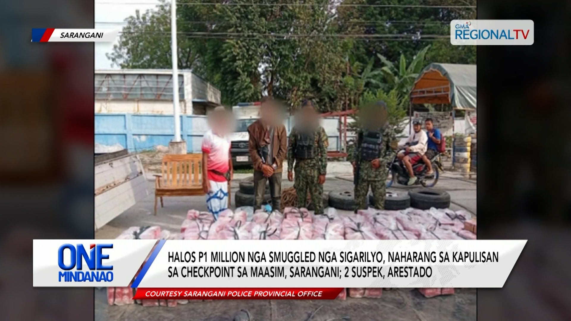 P1 Million nga smuggled nga sigarilyo, naharang sa kapulisan sa checkpoint | One Mindanao