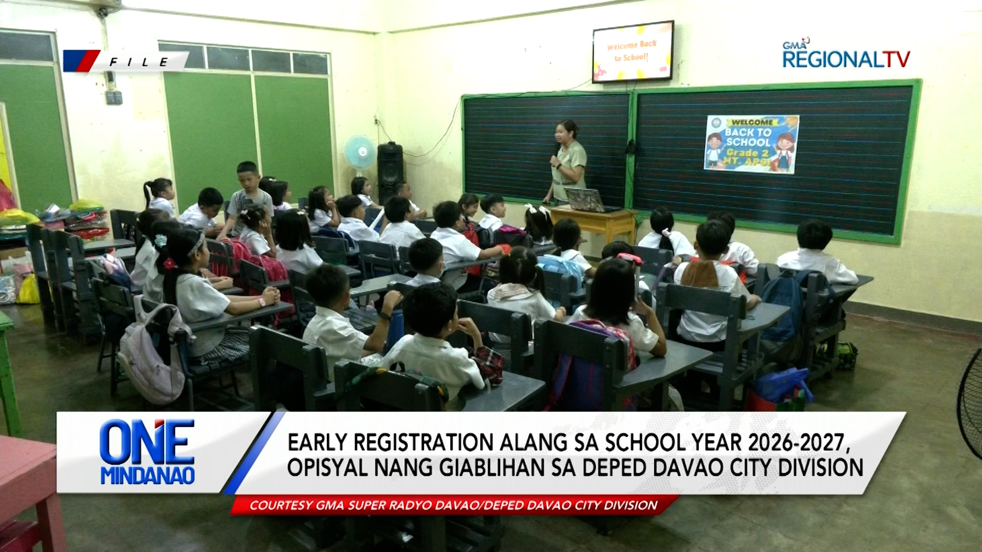 Early registration sa school year 2026-2027, giablihan na | One Mindanao