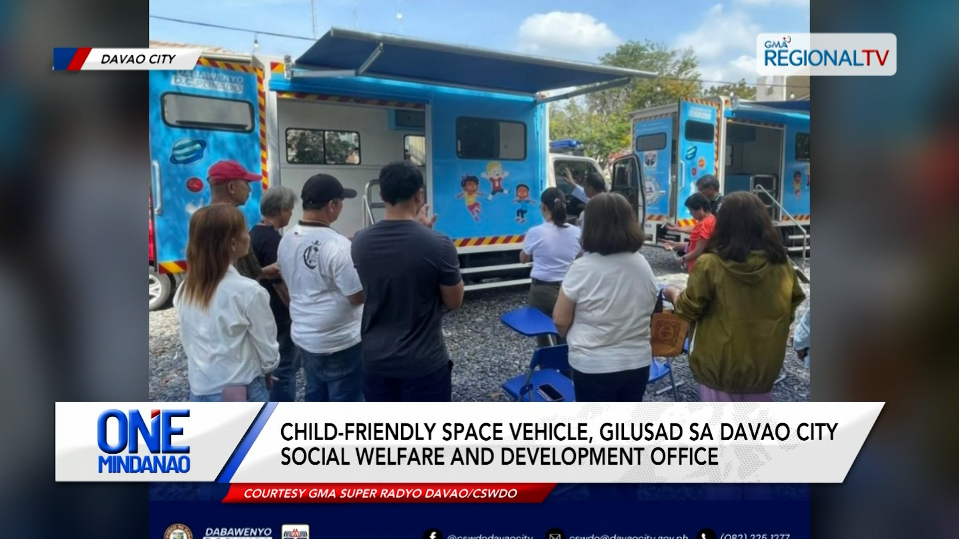 Child-friendly space vehicle, gilusad sa Davao City SWDO | One Mindanao