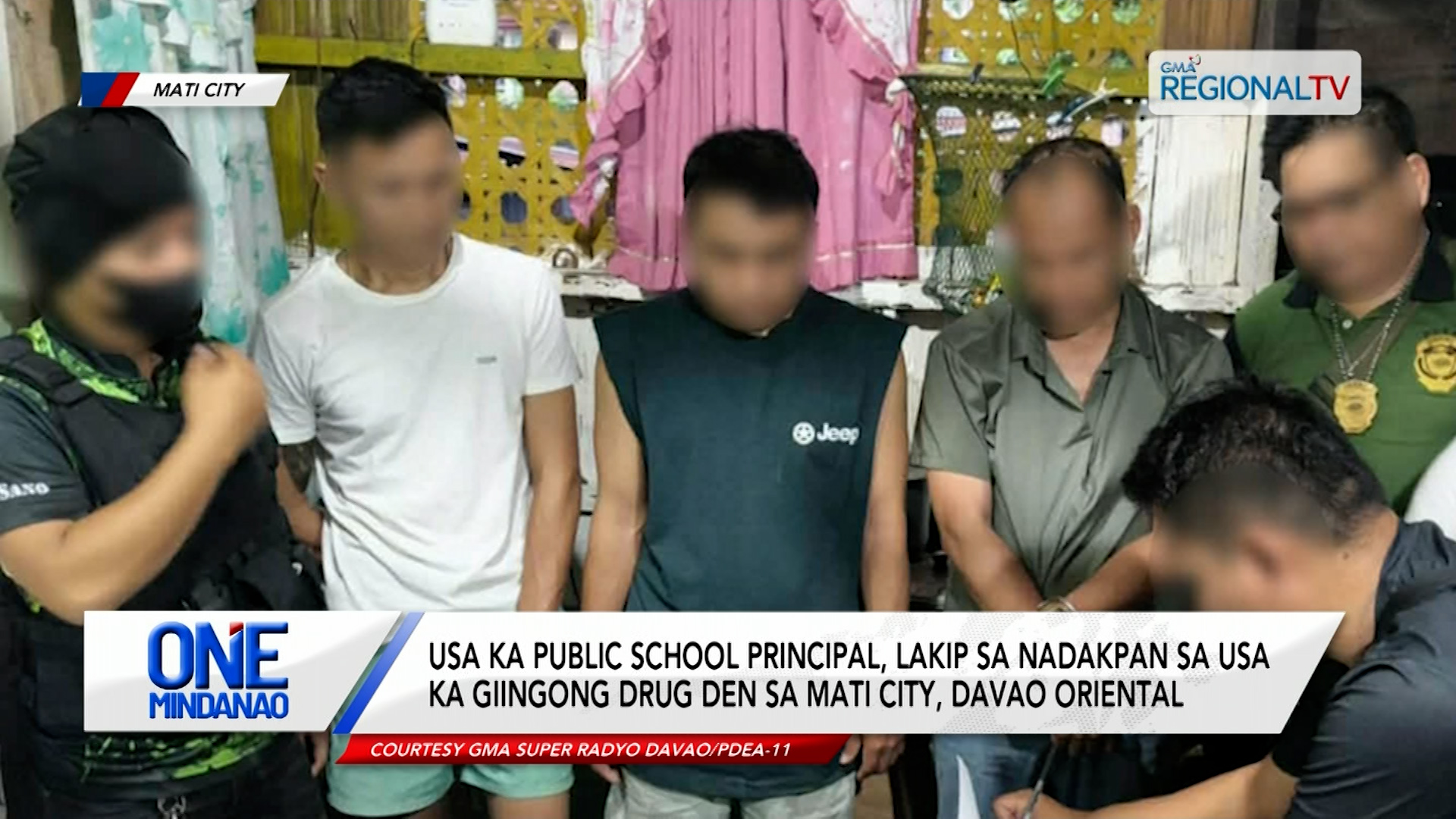 Usa ka public school principal, lakip sa nadakpan sa usa ka giingong drug den | One Mindanao