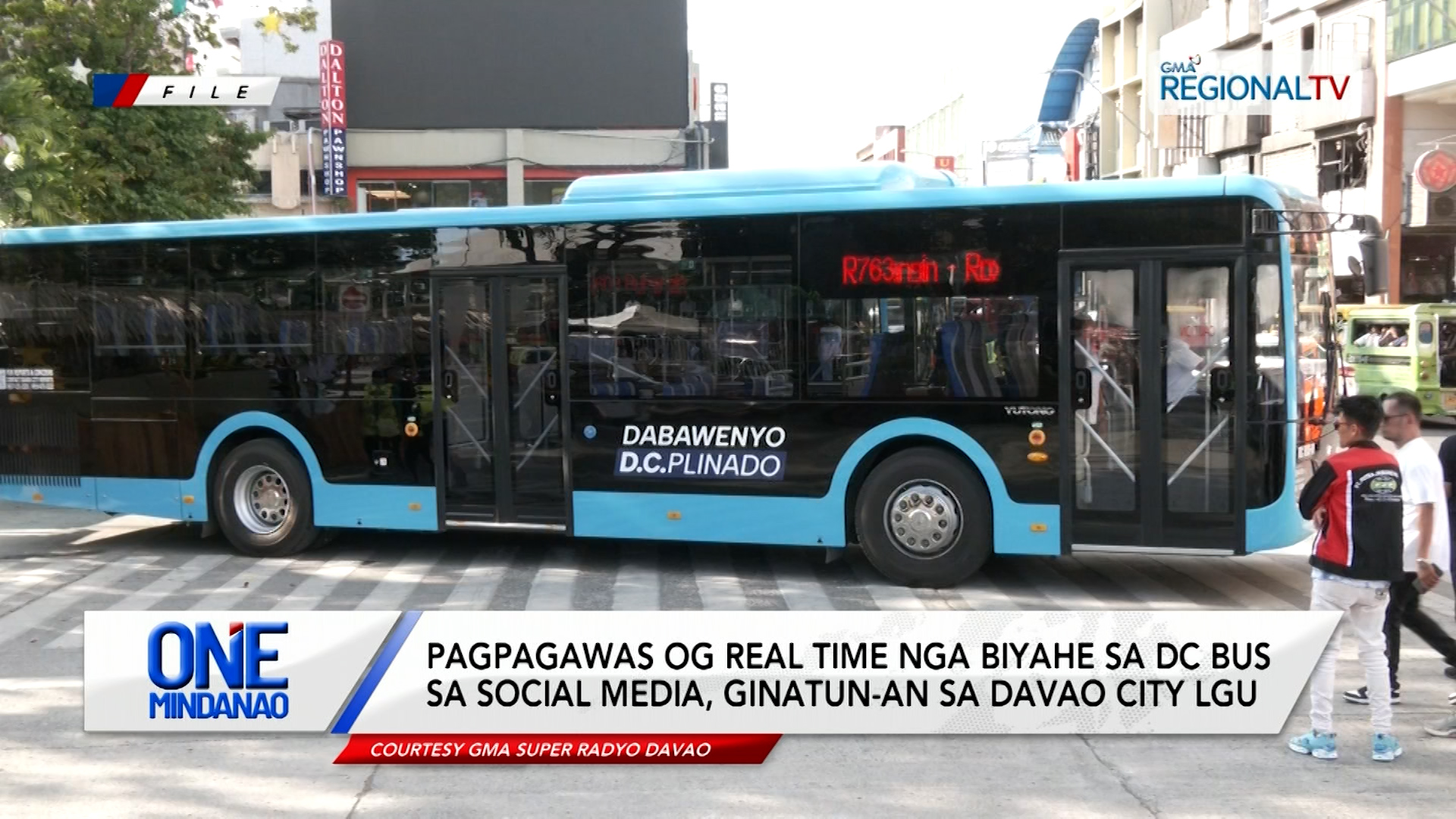 Pagpagawas og real time nga biyahe sa DC bus sa social media, ginatun-an | One Mindanao