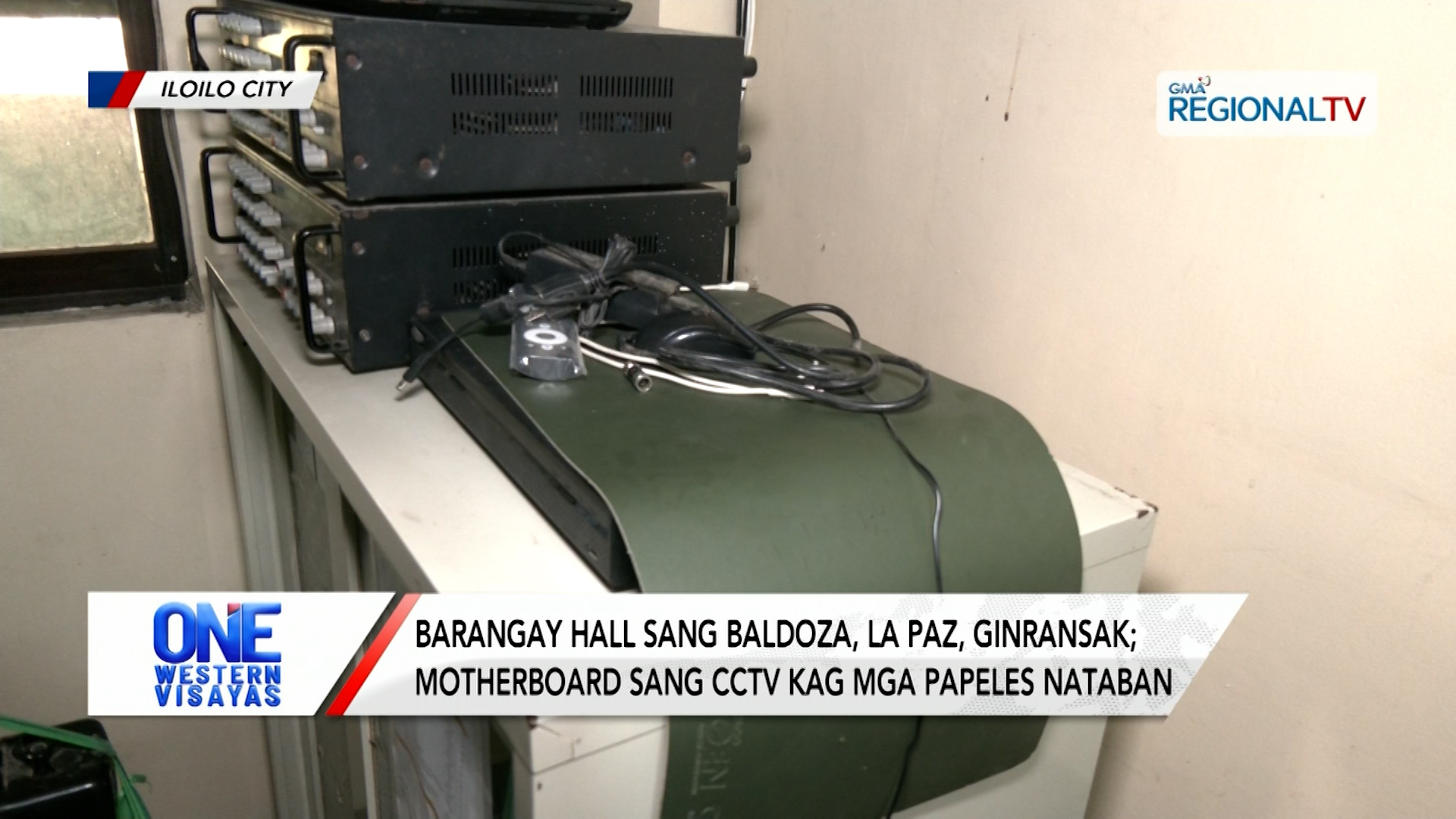 Barangay hall sang Baldoza, La Paz, ginransak; mga papeles, nataban | One Western Visayas