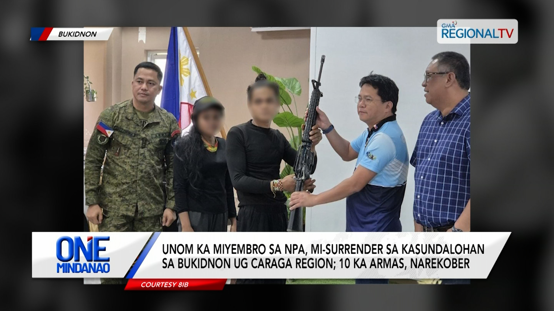 Unom ka miyemro sa NPA, mi-surrender sa Bukidnon ug CARAGA region | One Mindanao
