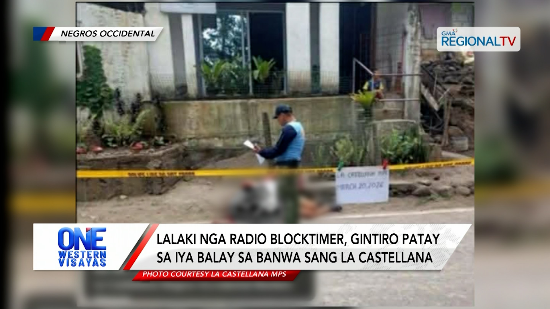 Lalaki nga radio blocktimer, gintiro patay sa iya balay sa La Castellana | One Western Visayas