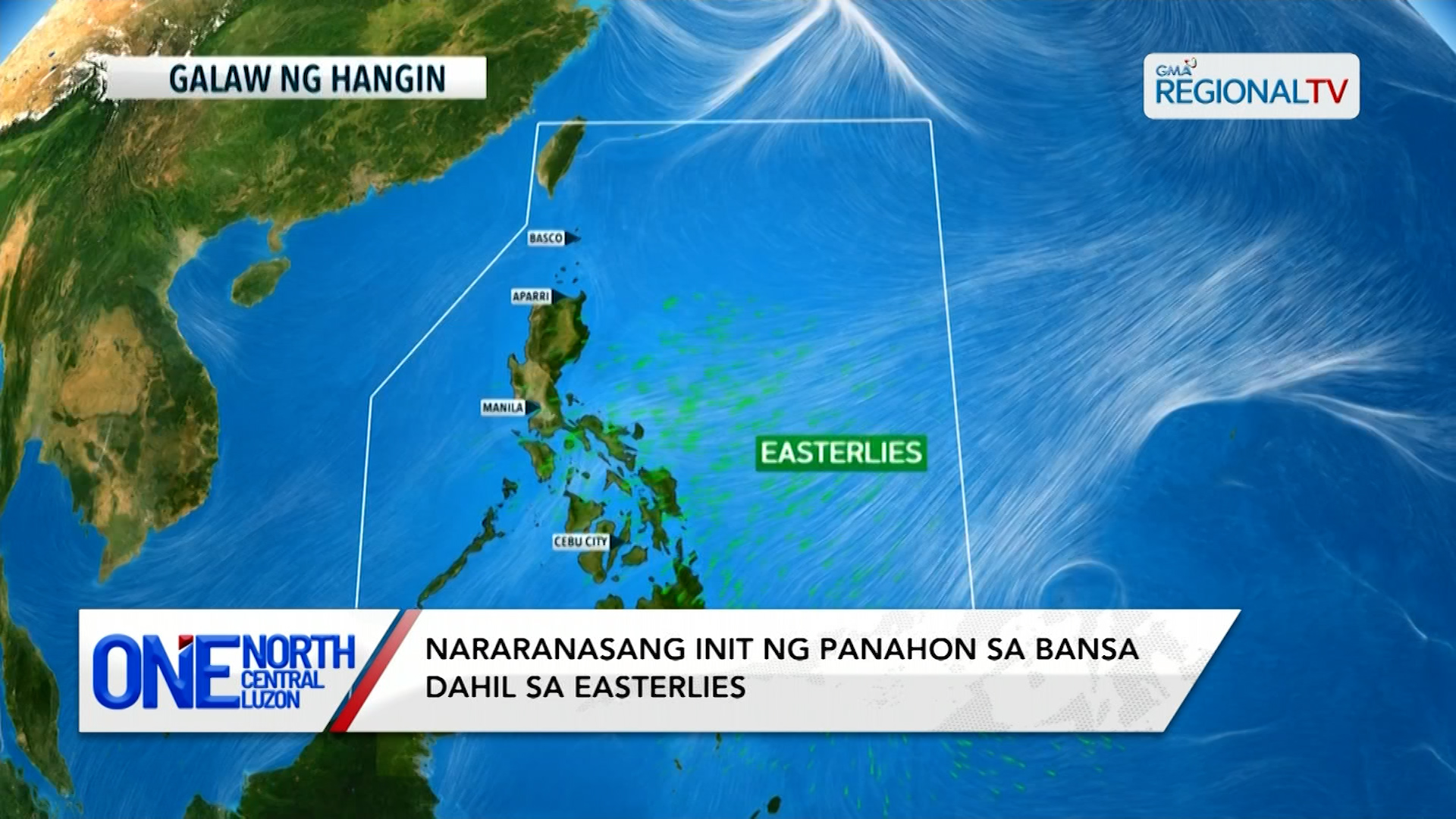 Nararanasang init ng panahon sa bansa dahil sa easterlies | One North Central Luzon