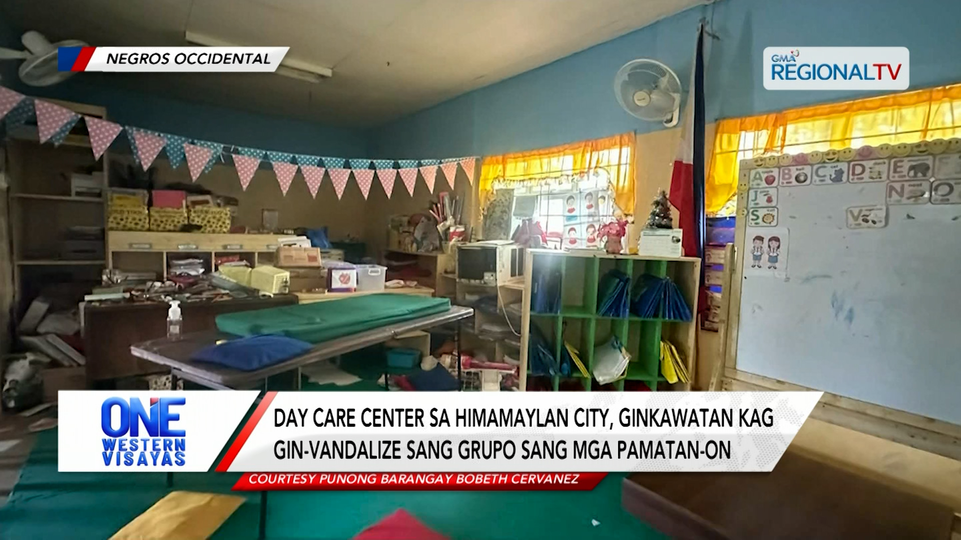 Day care center sa Himamaylan City, ginkawatan kag gin-vandalize sang grupo | One Western Visayas
