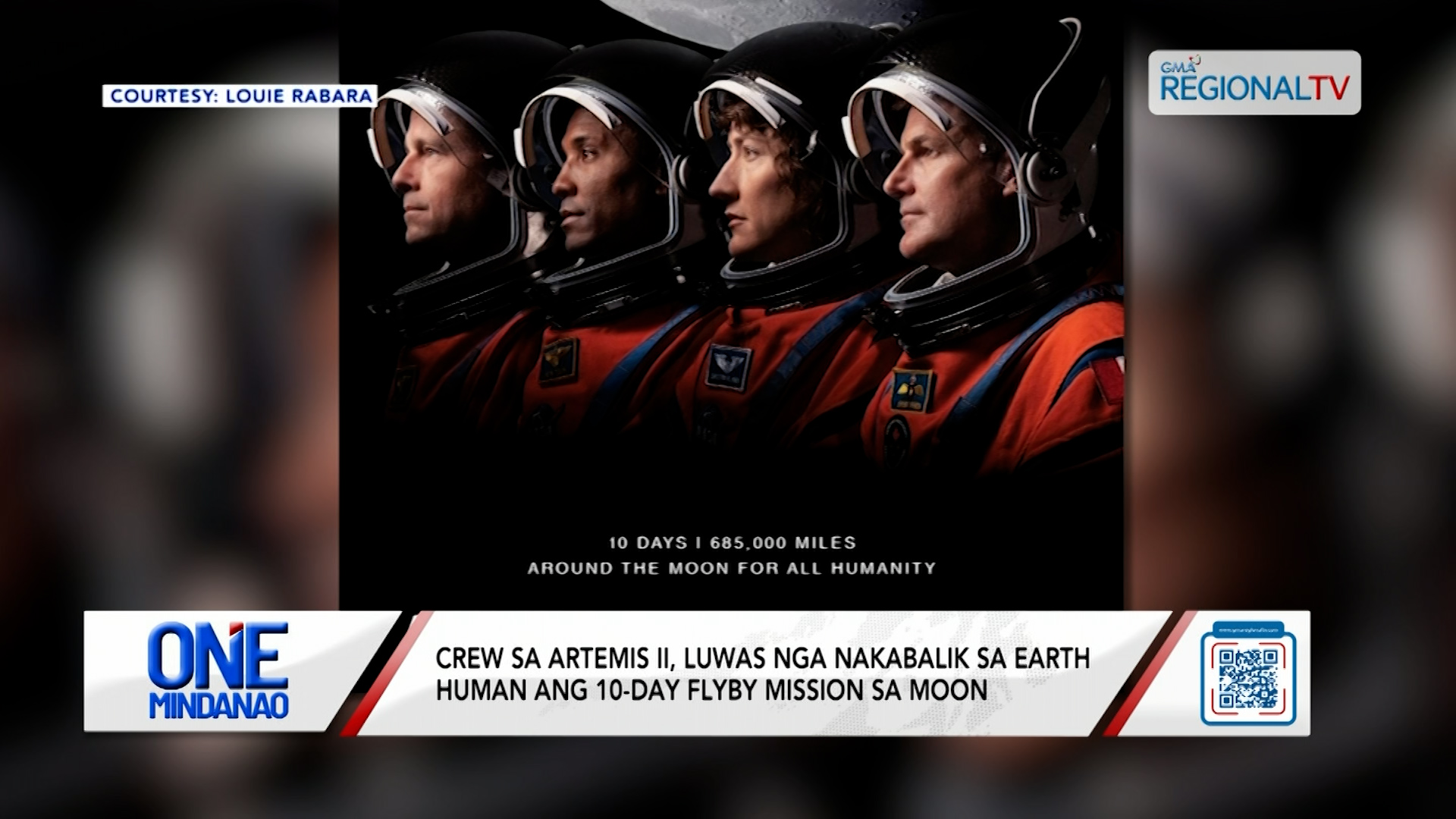 Crew sa Artemis II, luwas nga nakabalik sa Earth | One Mindanao