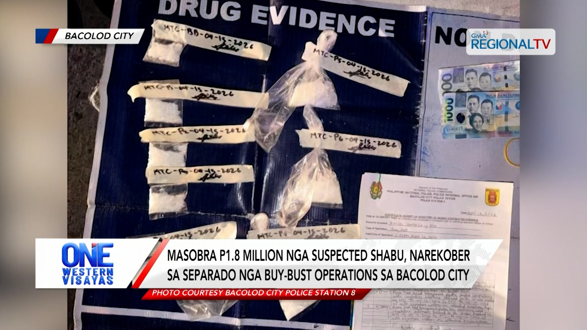 Masobra P1.8 million nga suspected shabu, narekober sa 2 buy-bust operations | One Western Visayas